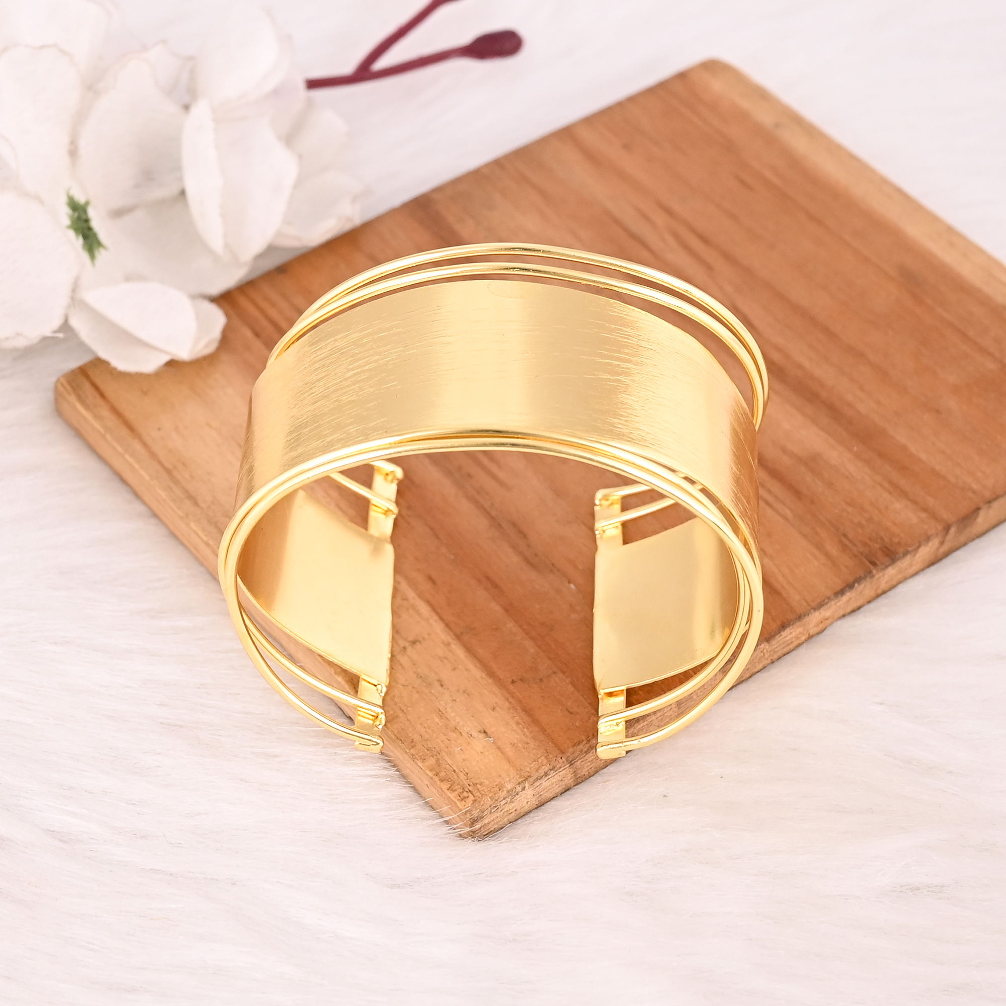 Trendy Adjustable Fashion Bracelet Handmade Brass Jewelry for Women  Girls