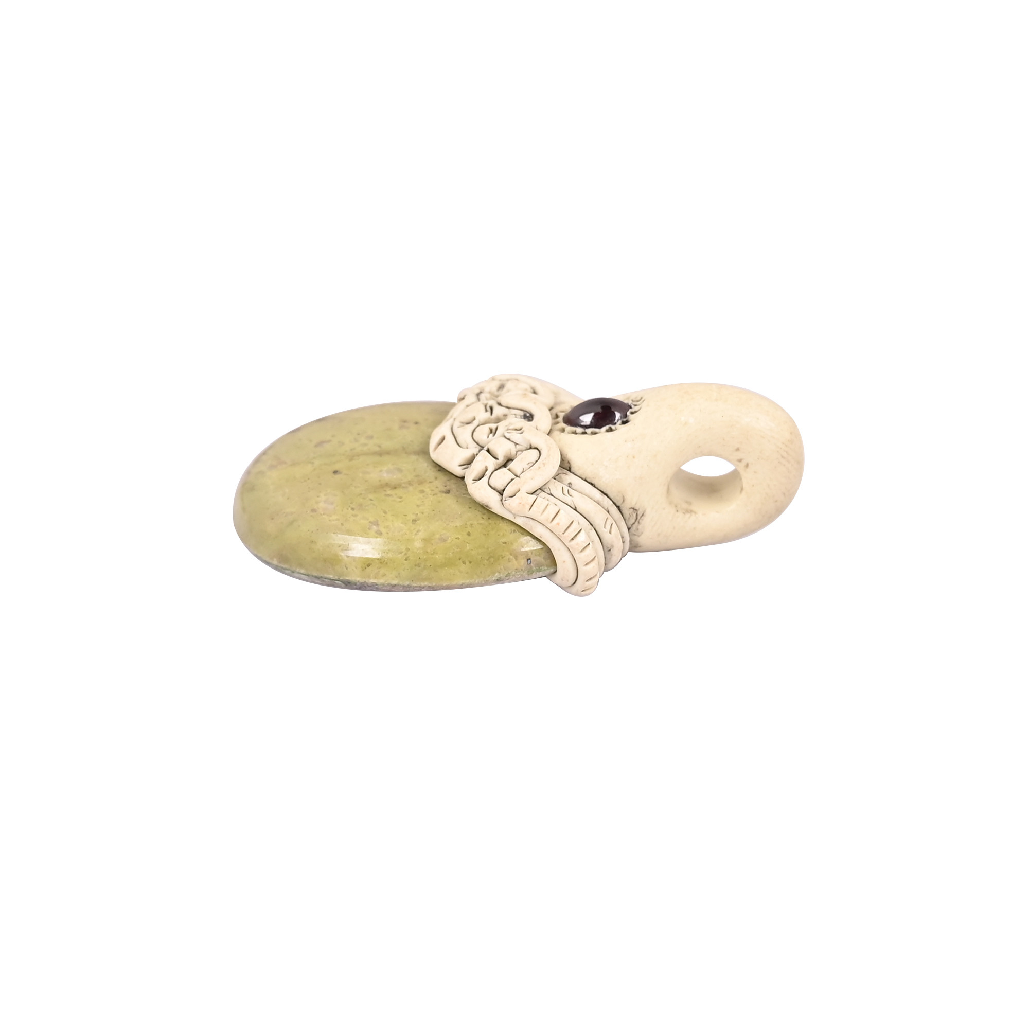 Jewelry Making Pendant Necklace Clay Jasper Gemstone Handmade Stone Jewelry Gift For Mom