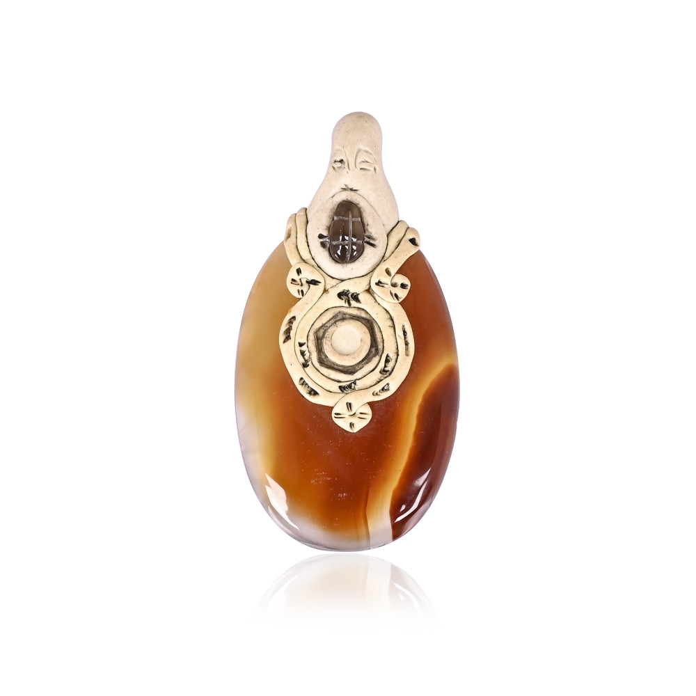 Image of Sardonyx Gemstone Unique Stone Jewelry Jewelry Making Pendant Necklace Gift Pendant