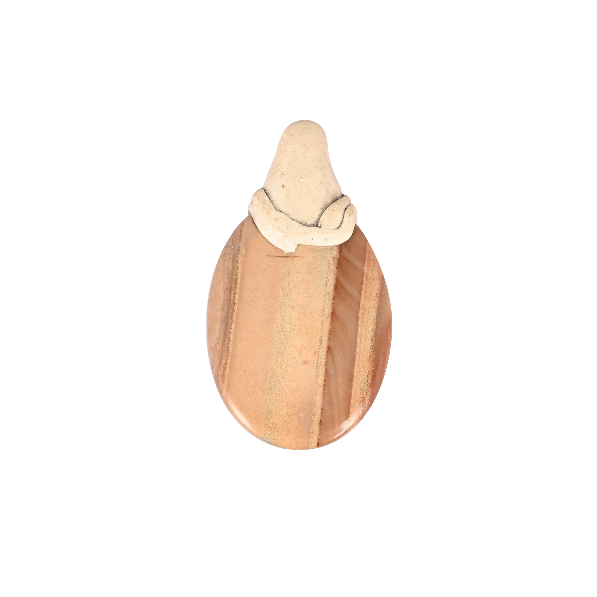 Clay Jasper Gemstone Handcrafted Stone Jewelry Jewelry Making Pendant Necklace Gift For Her