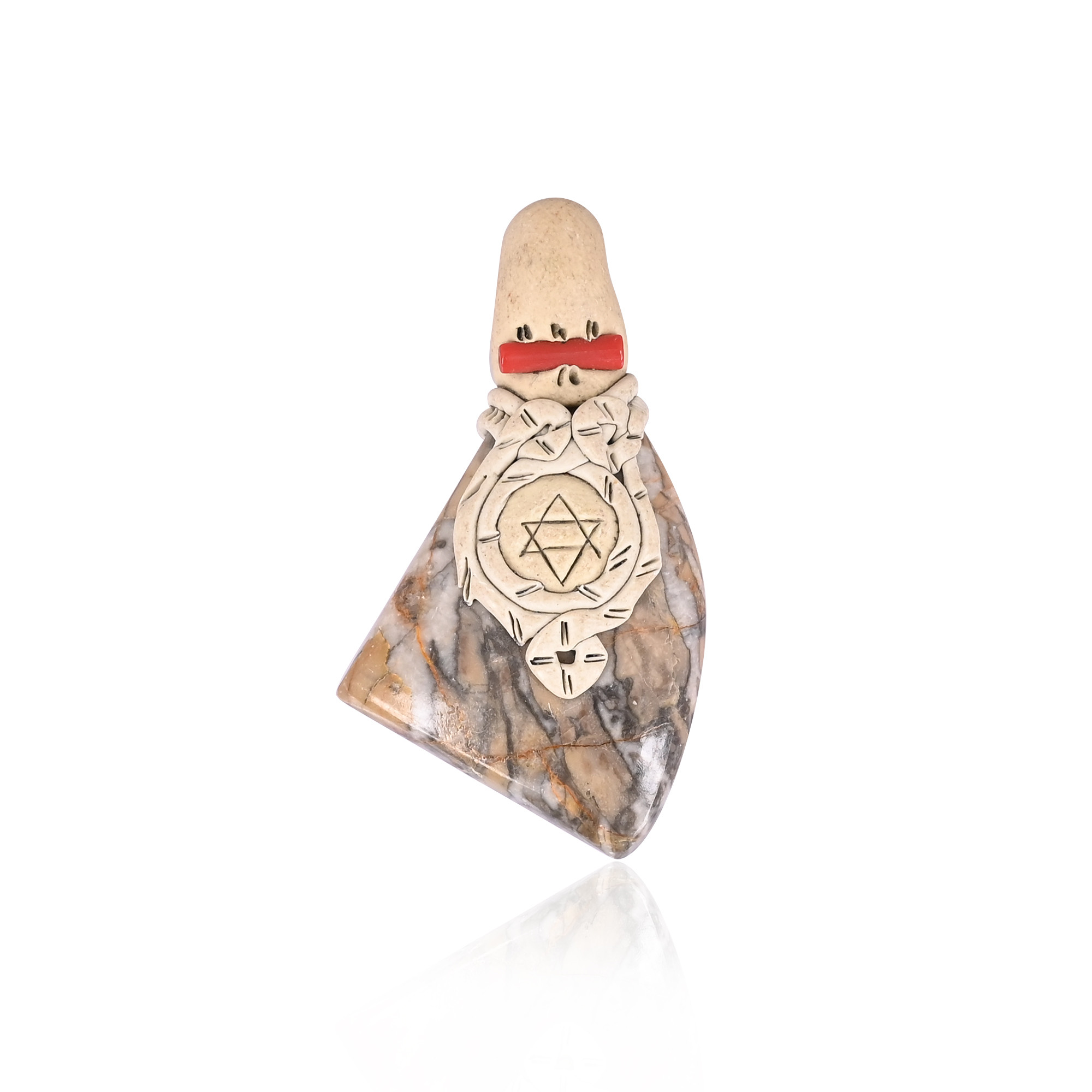 Clay Jasper Gemstone Jewelry Jewelry Making Pendant Necklace Gift For Her Boho Jewelry