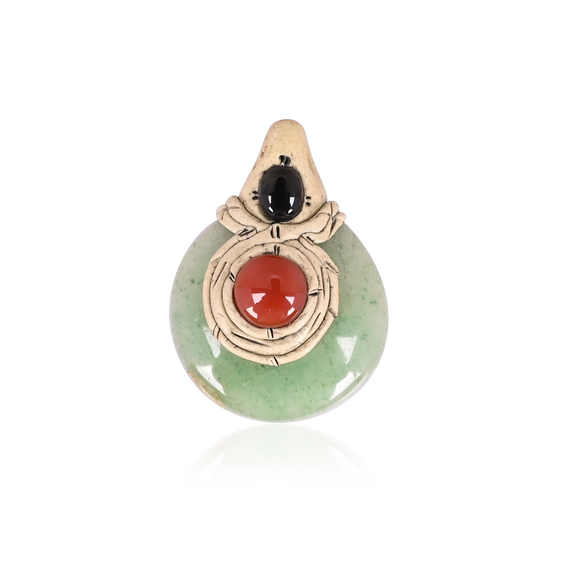 Green Aventurine Gemstone Round Stone Jewelry Jewelry Making Pendant Necklace