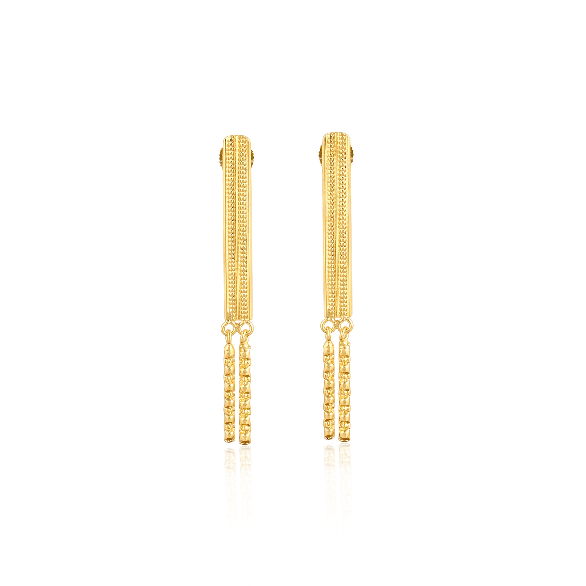 Brass Yellow Gold Plated Handmade Designer Stud Earring Wedding Gifts Wholesale Lot 25 Pairs