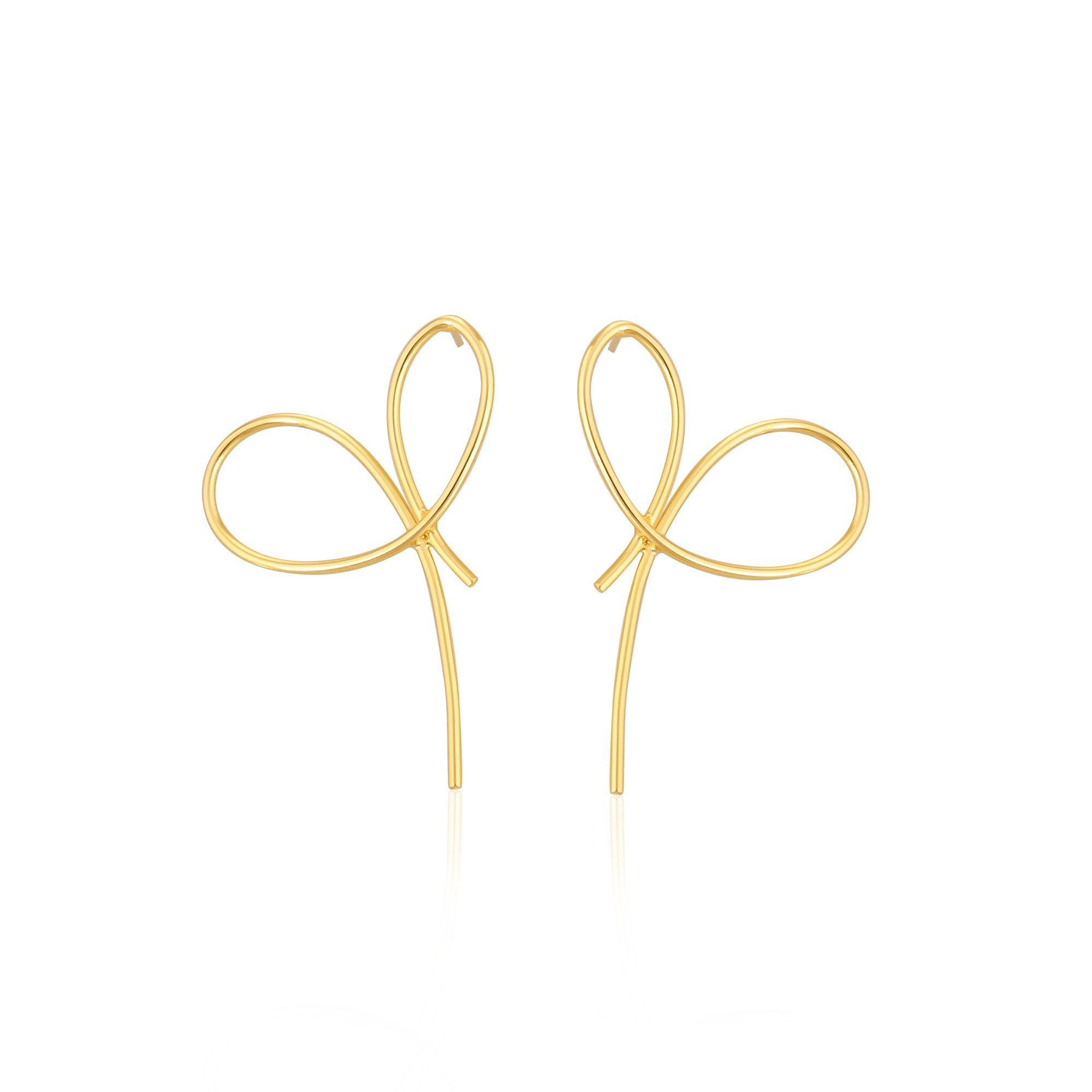Brass Yellow Gold Plated Handmade Designer Women Stud Earring Fashion Jewelry Wholesale Lot 25 Pairs