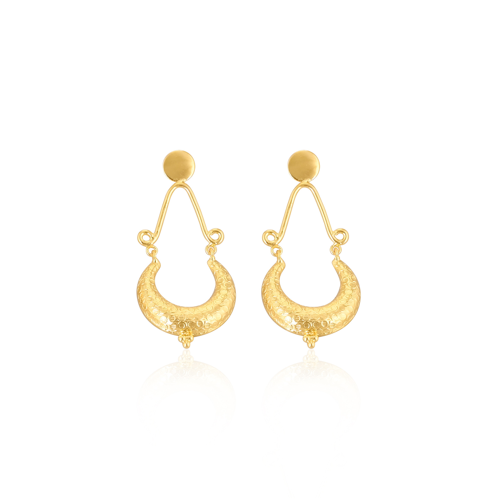 Wholesale Lot 25 Pairs Yellow Gold Plated Dangle Stud Earring Fashion Jewelry