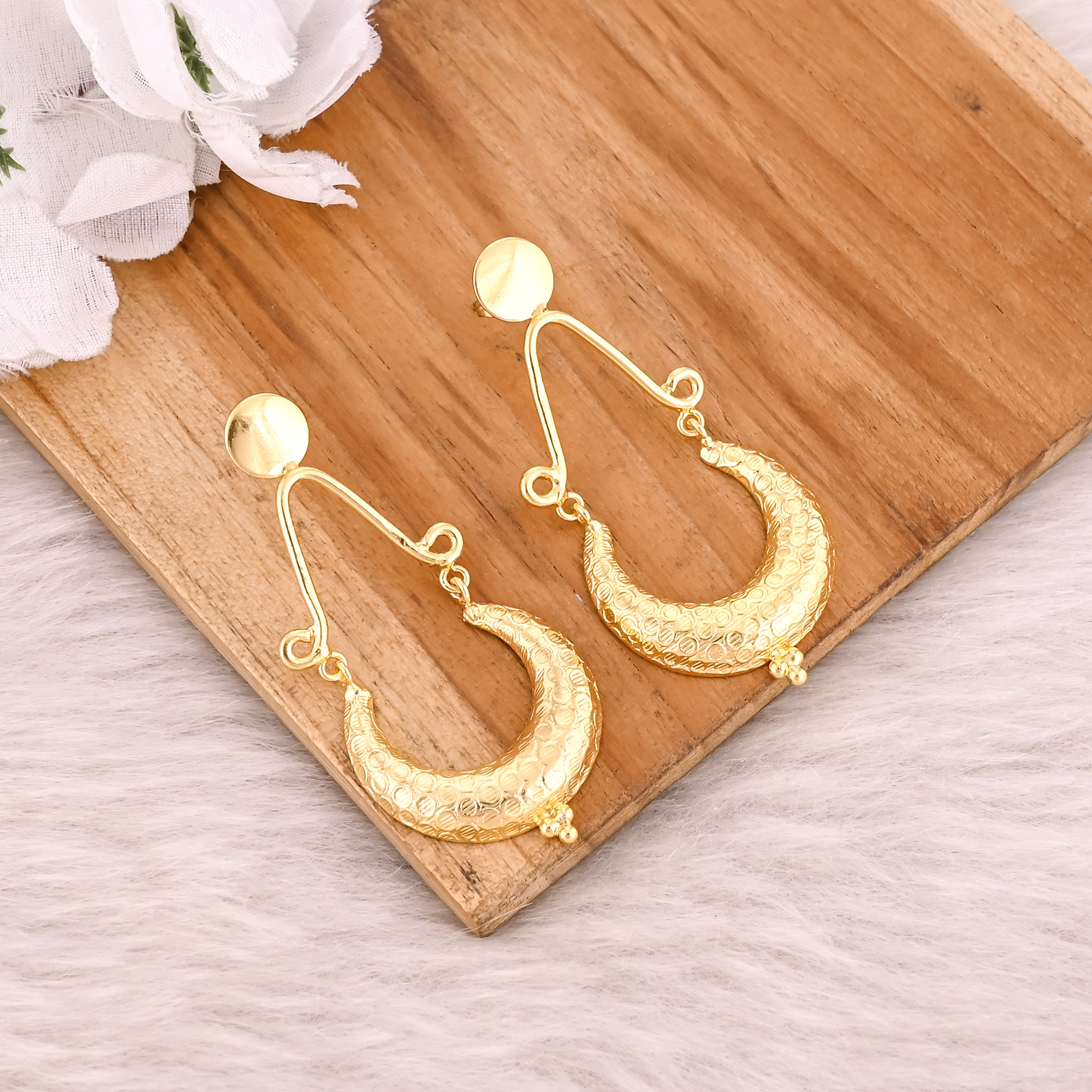 Wholesale Lot 25 Pairs Yellow Gold Plated Dangle Stud Earring Fashion Jewelry