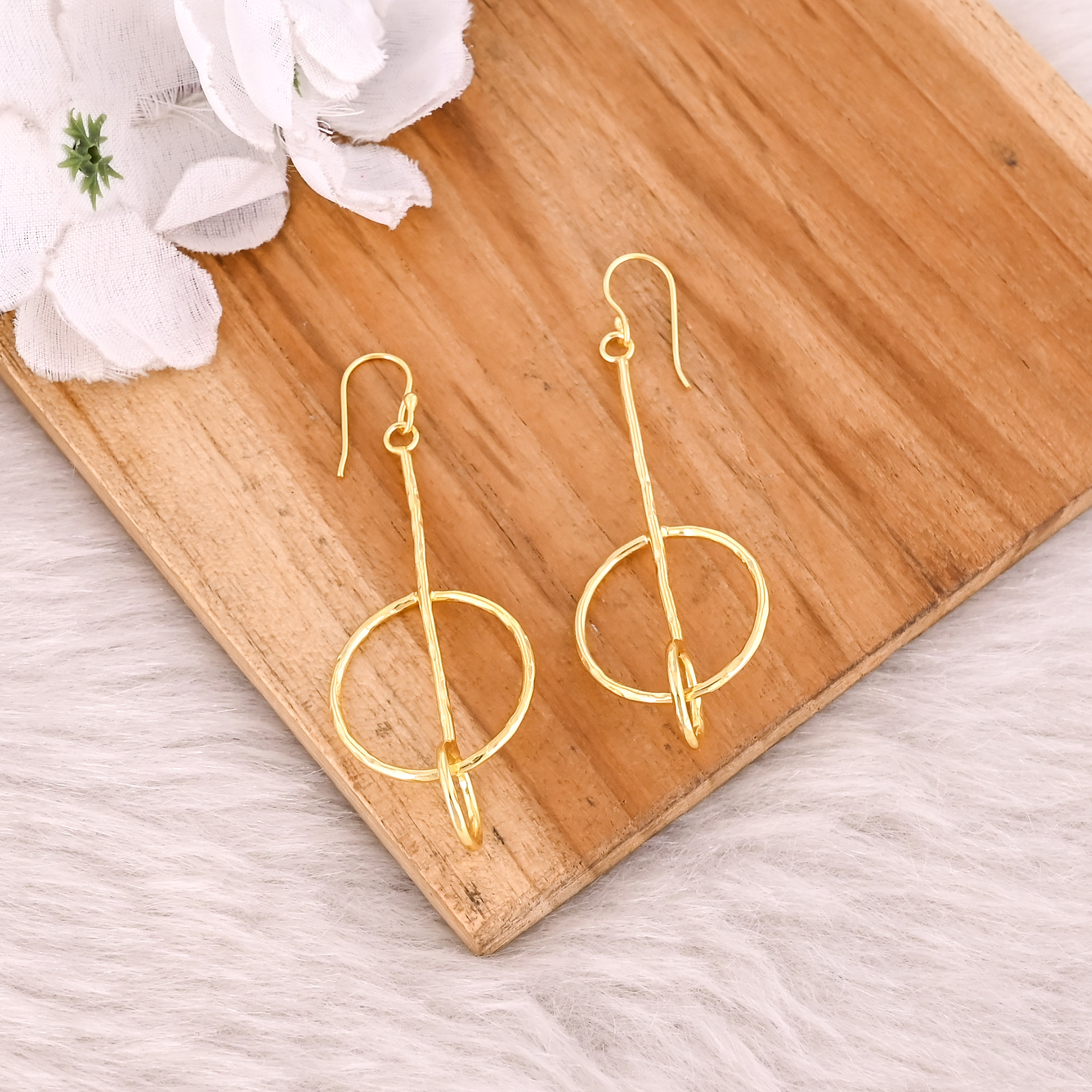 Yellow Gold Plated Brass Handmade Designer Wholesale Lot 25 pairs