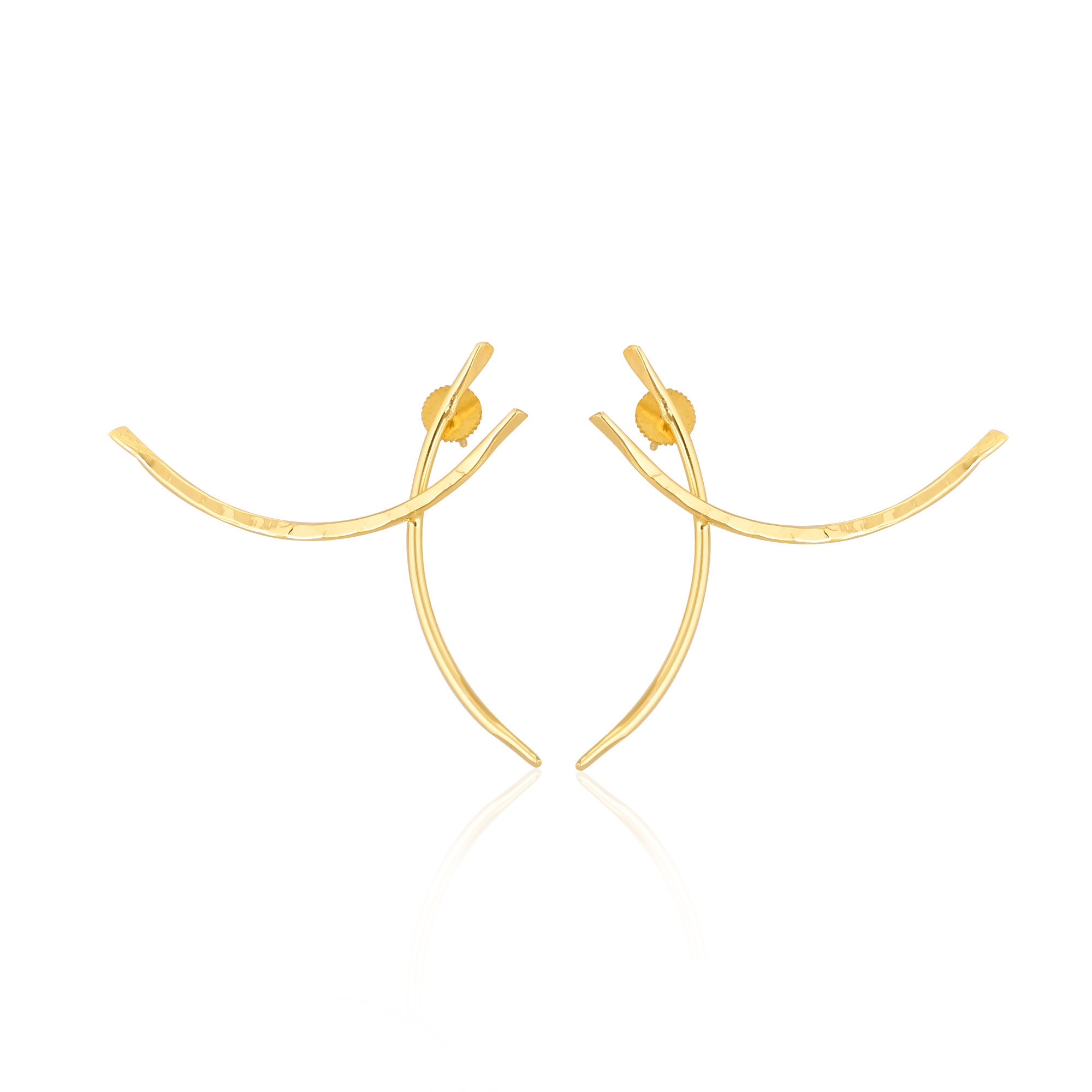 Wholesale Lot 25 pairs Yellow Gold Plated Handmade Designer Stud Earring