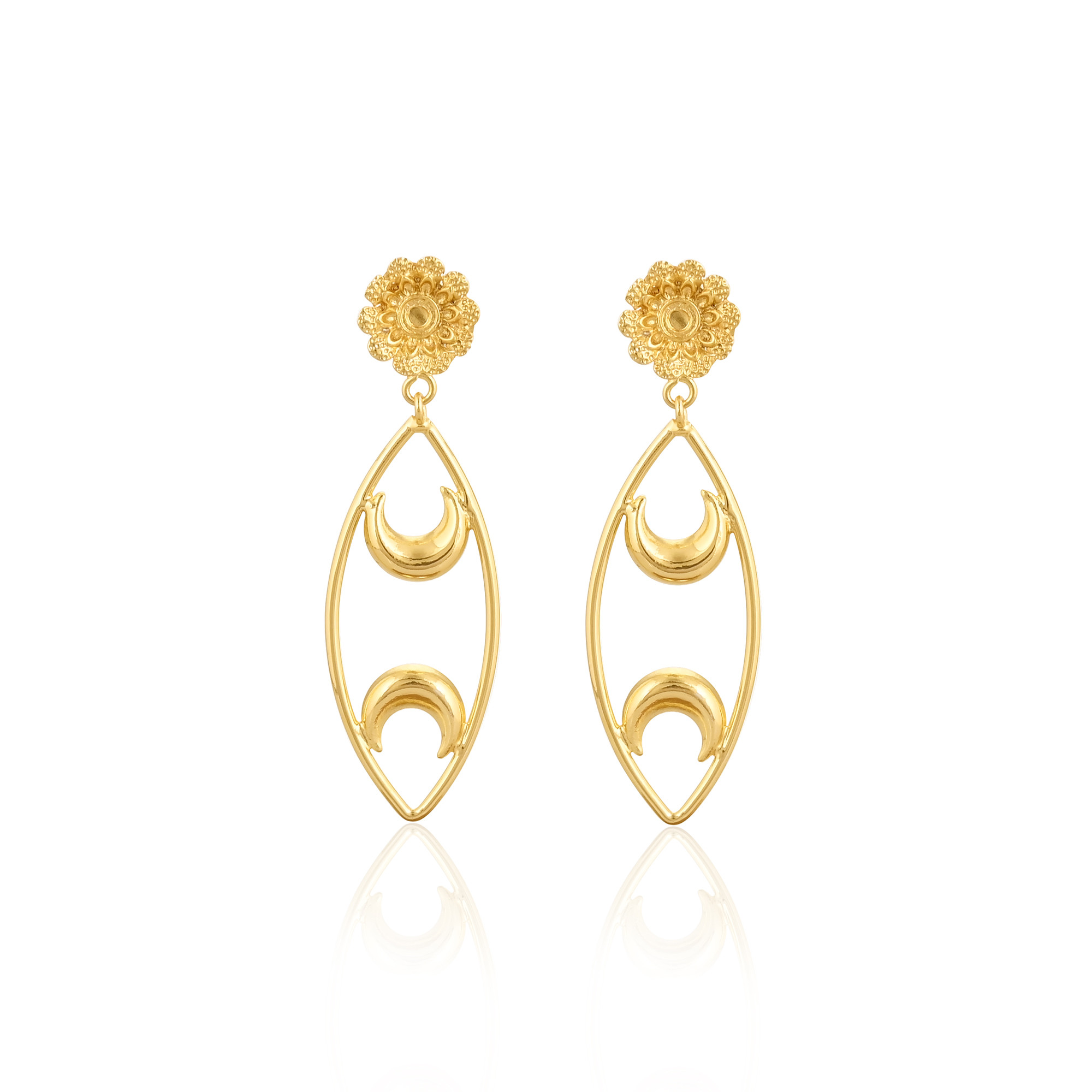 Wholesale Lot 25 Pairs Yellow Gold Plated Handmade Brass Boho Designer Earring