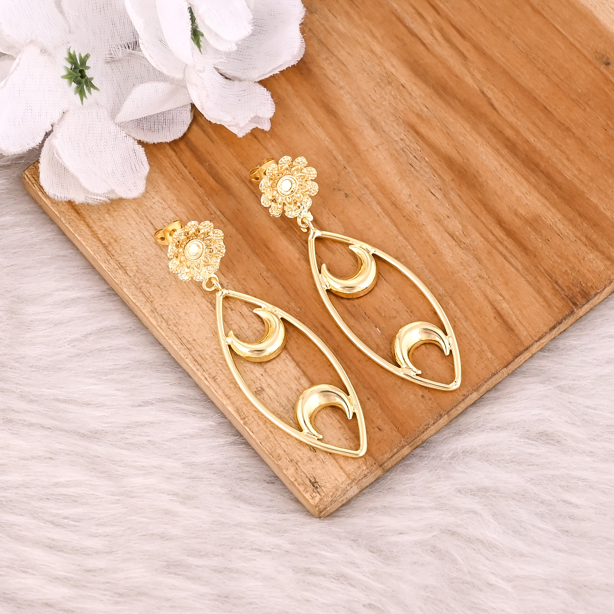 Wholesale Lot 25 Pairs Yellow Gold Plated Handmade Brass Boho Designer Earring