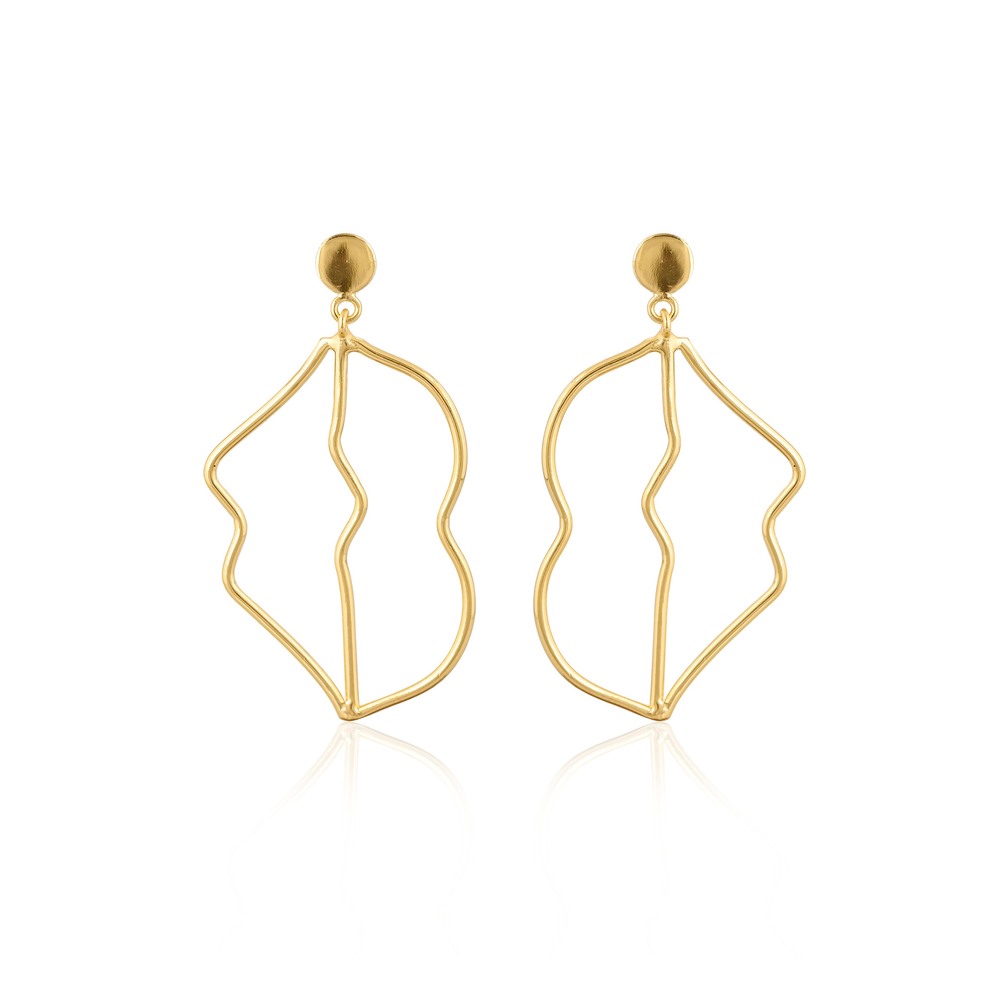 Brass Yellow Gold Plated Handmade Designer Partywear Earring Wholesale Lot 25 Pairs