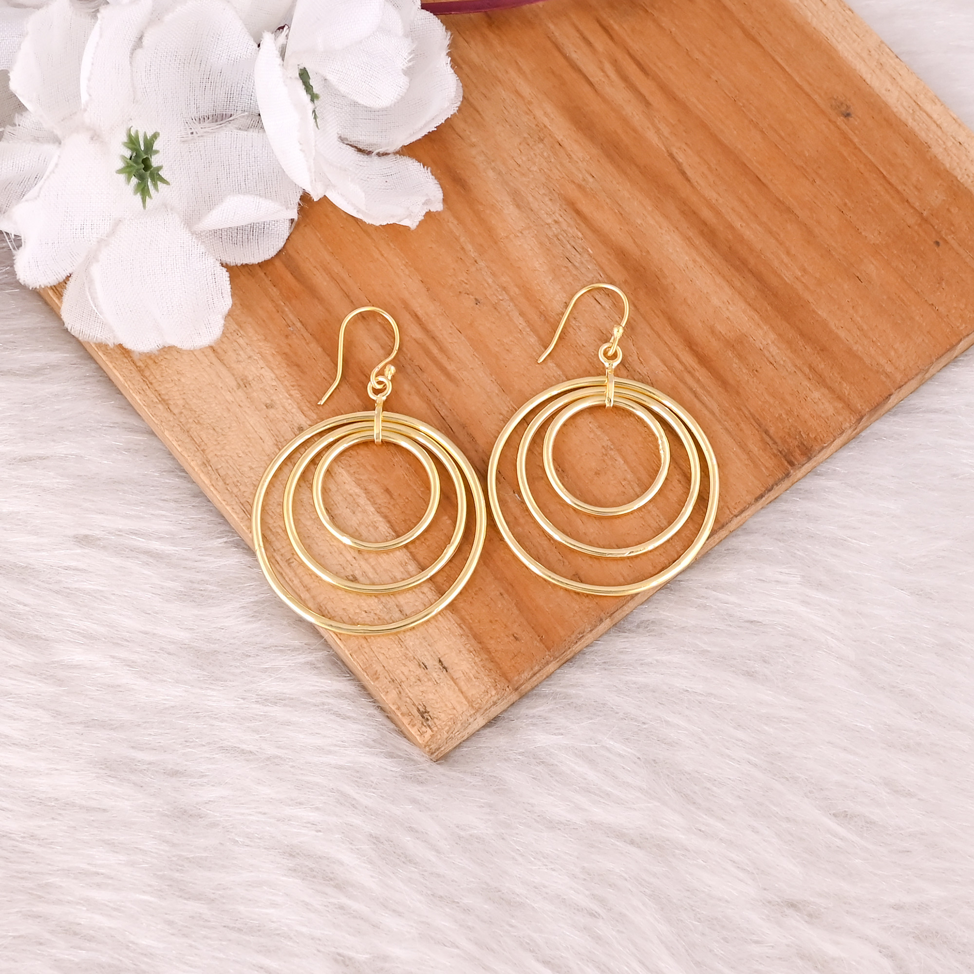 Wholesale Lot 25 Pairs Yellow Gold Plated Handmade Designer Dangler Earring