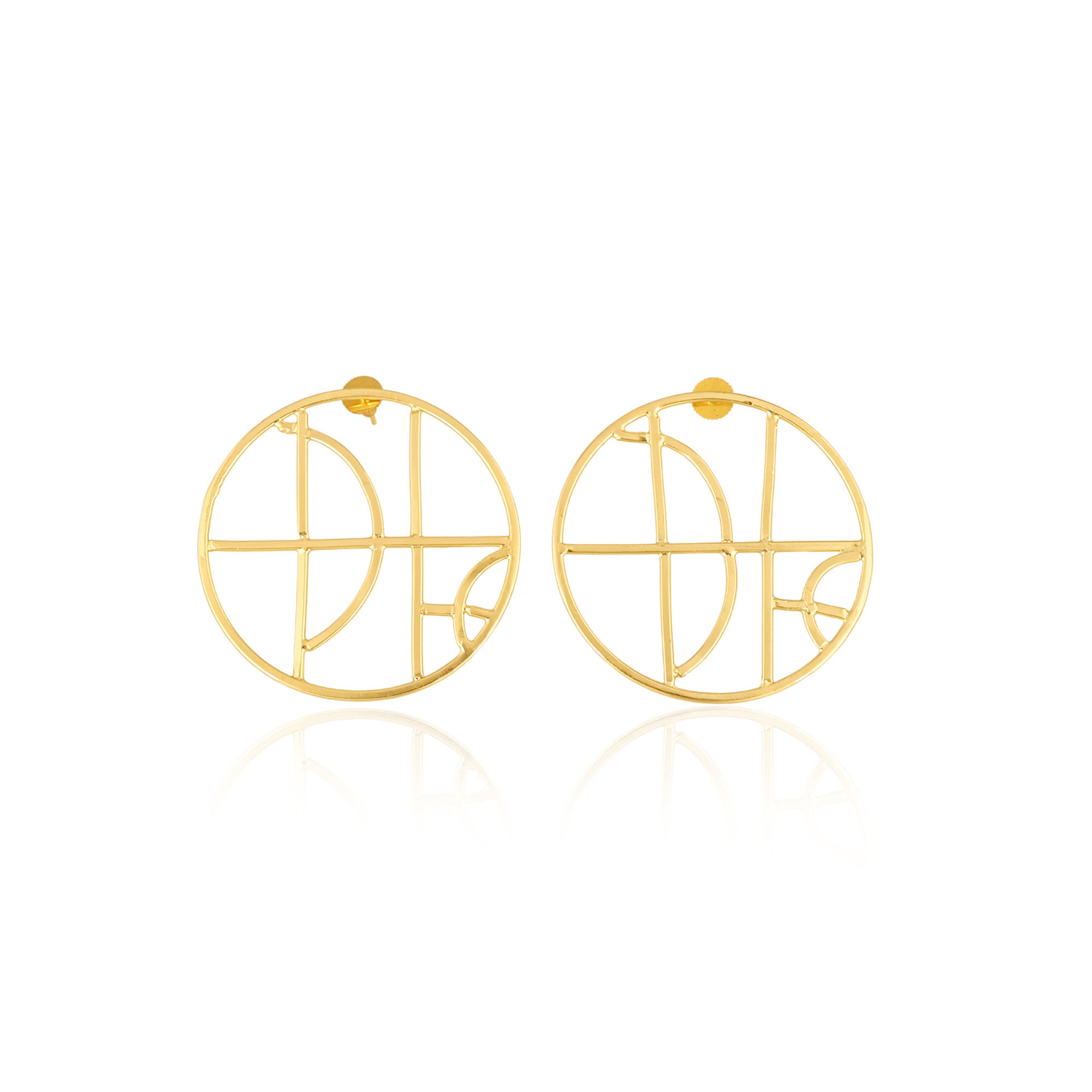 Wholesale Lot 25 Pairs Yellow Gold Plated Handmade Designer Women Stud Earring Cham Jewelry