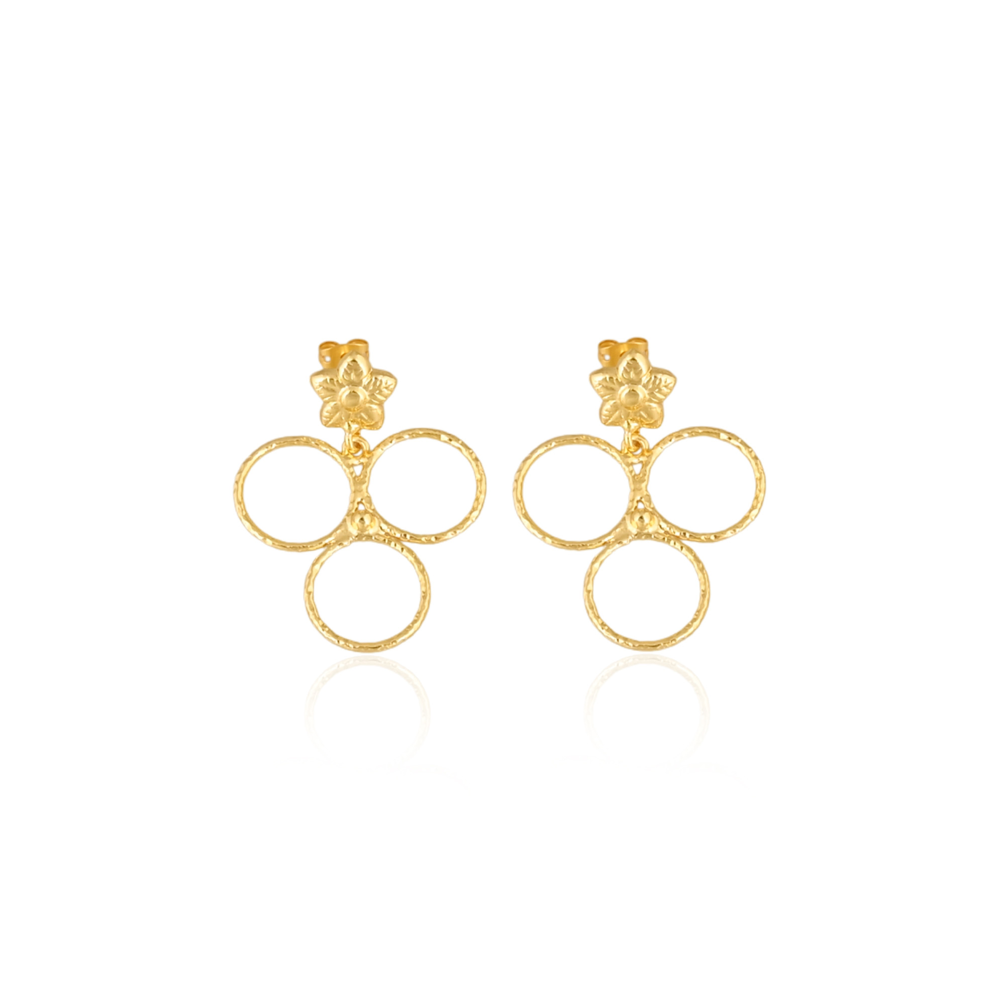 Wholesale Lot 25 Pairs Yellow Gold Plated Handmade Designer Stud Earring Jewelry