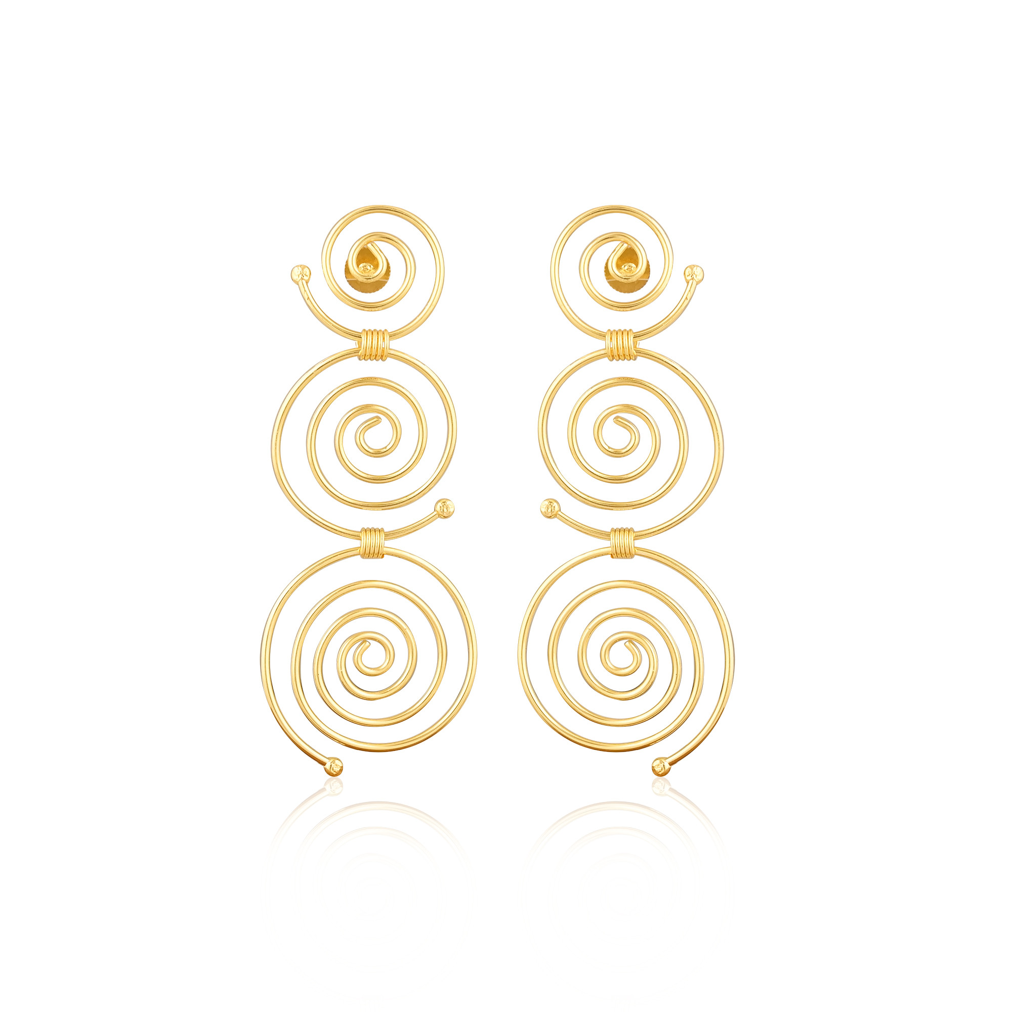 Brass Yellow Gold Plated Handmade Designer Wholesale Lot 25 Pairs Fashion Earring Jewelry