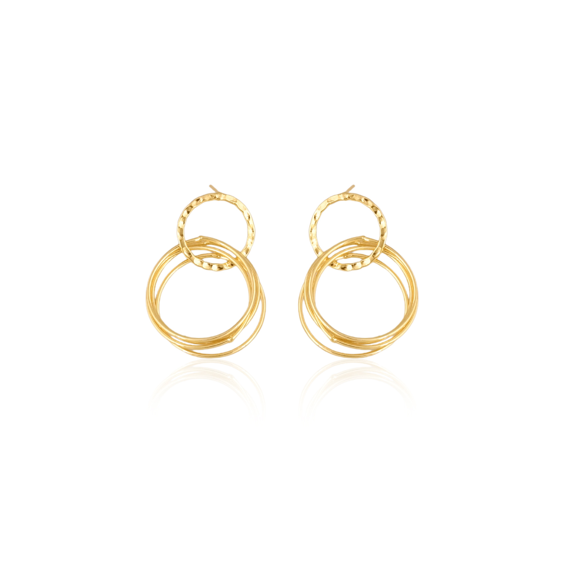Brass Yellow Gold Plated Designer Wholesale Lot 25 Pairs Handmade Earring Jewelry