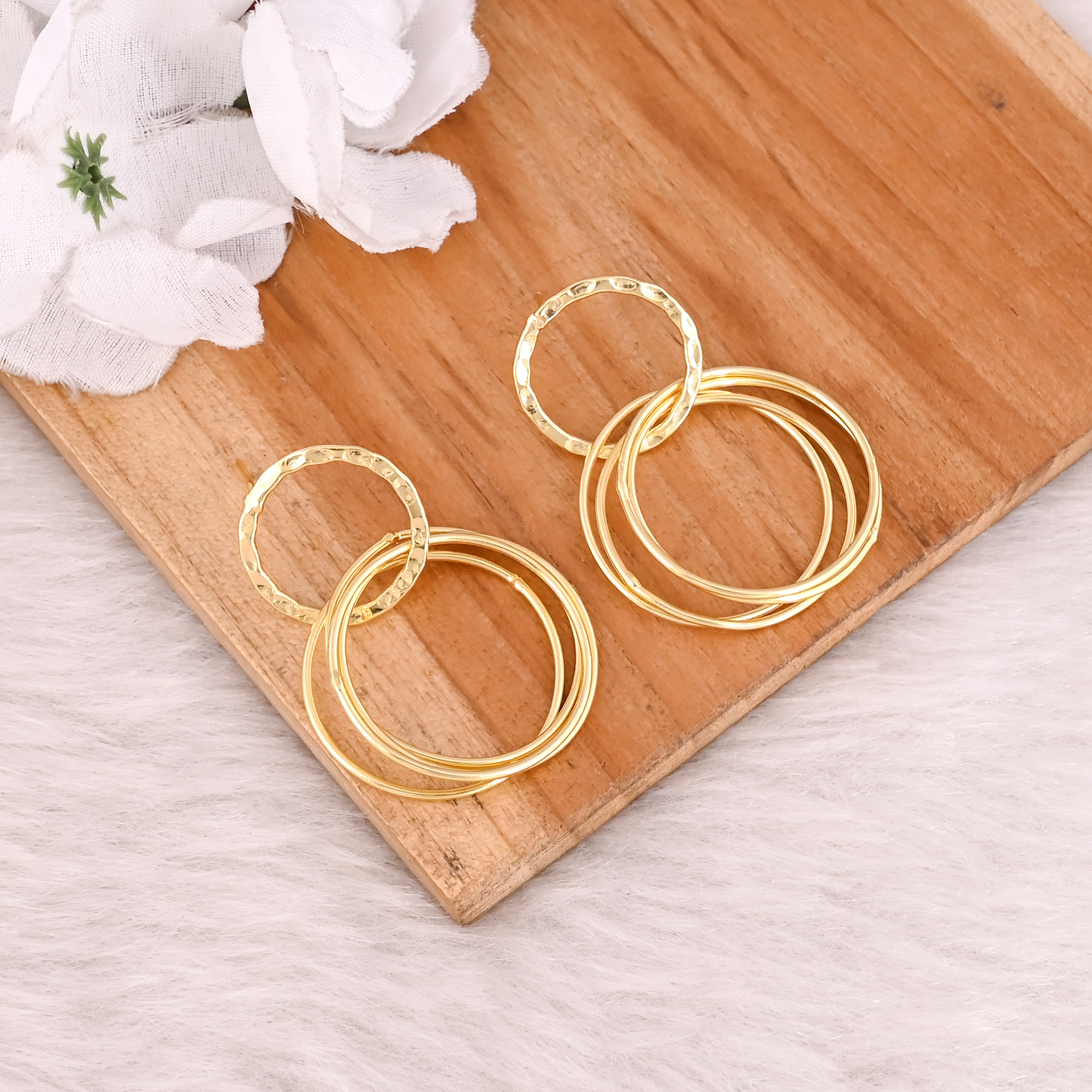 Brass Yellow Gold Plated Designer Wholesale Lot 25 Pairs Handmade Earring Jewelry