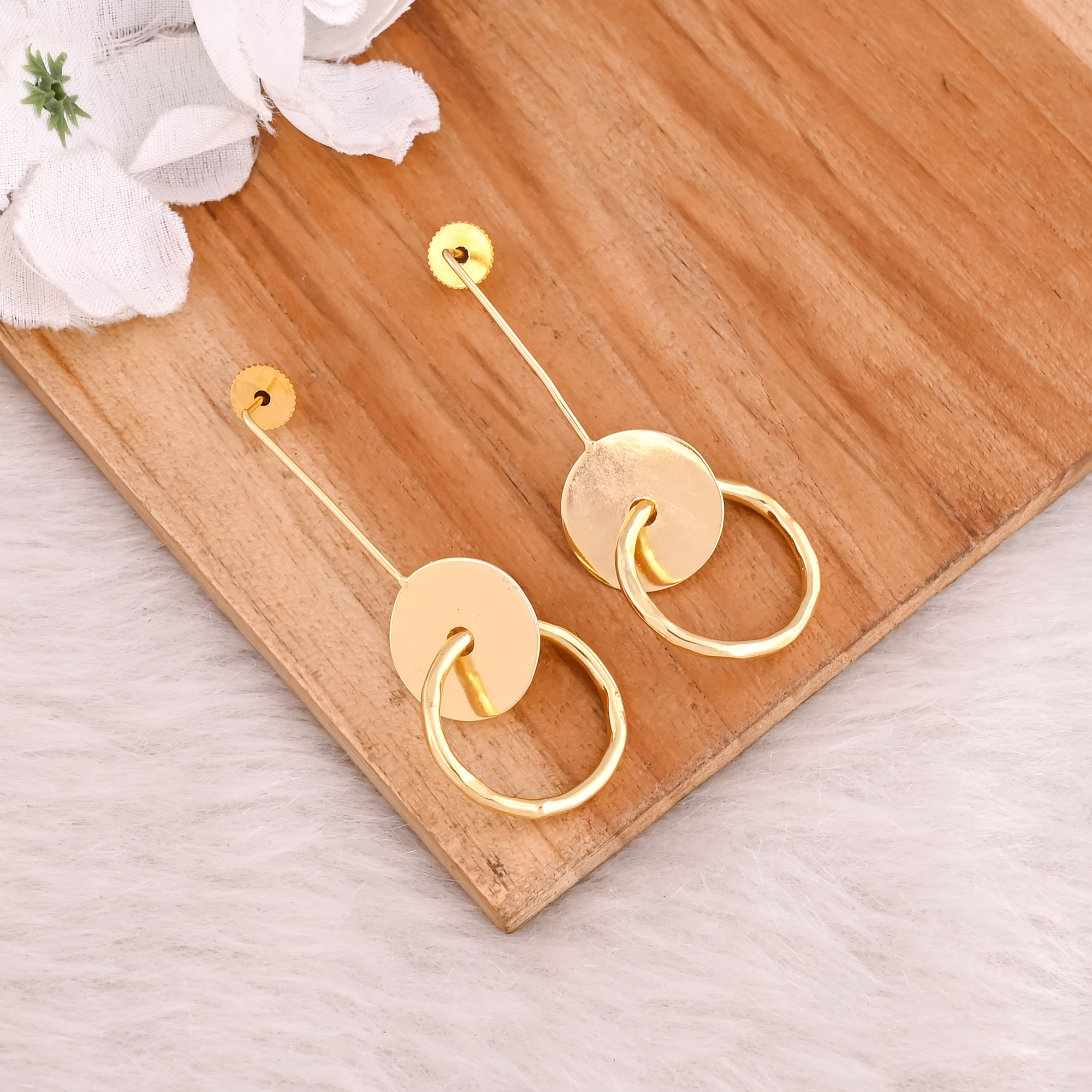 Wholesale Lot 25 Pairs Yellow Gold Plated Brass Handmade Designer Earring Gift For Her