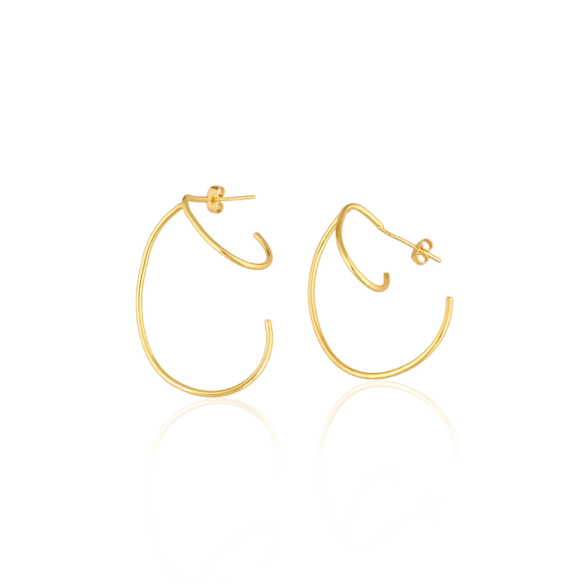 Wholesale Lot 25 Pairs Yellow Gold Plated Handmade Designer Stud Earring