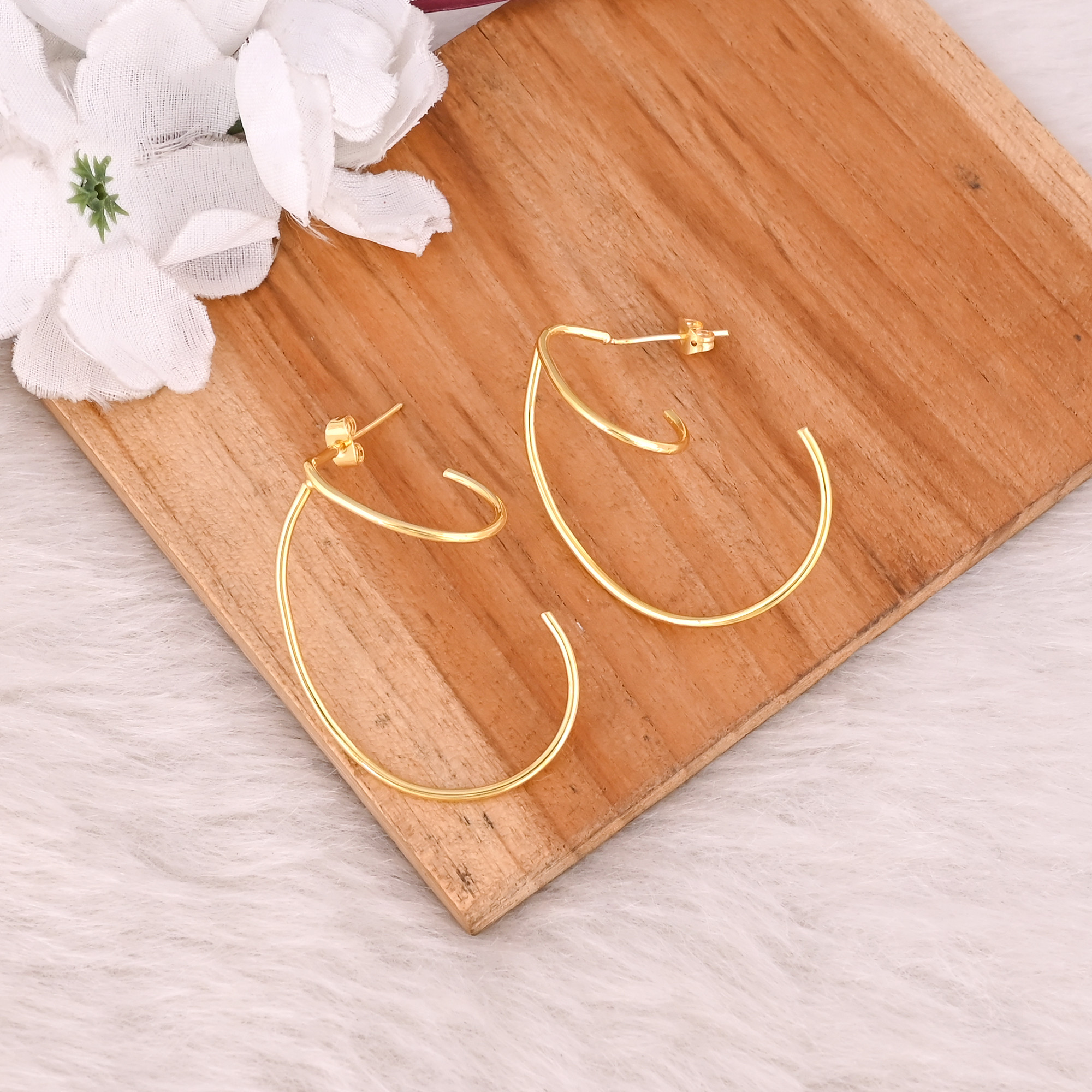Wholesale Lot 25 Pairs Yellow Gold Plated Handmade Designer Stud Earring