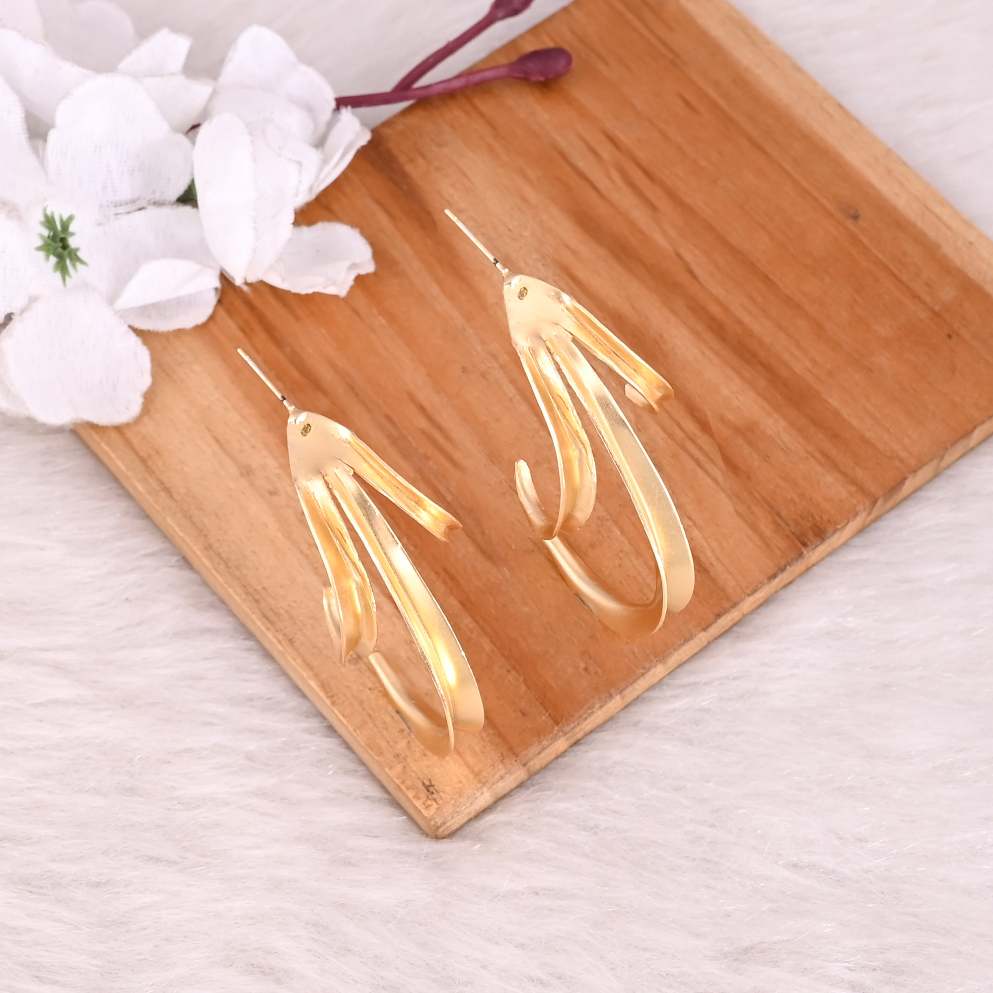 Wholesale Lot 25 Pairs Yellow Gold Plated Handmade Designer Stud Earring Gift For Her