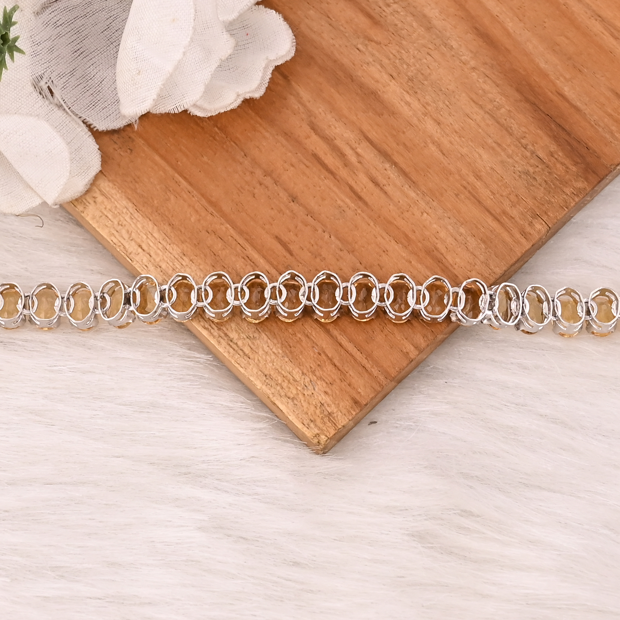 Natural Gemstone Pink Tourmaline Bracelet in 925 Sterling Silver Handmade Luxury Jewelry for Unisex