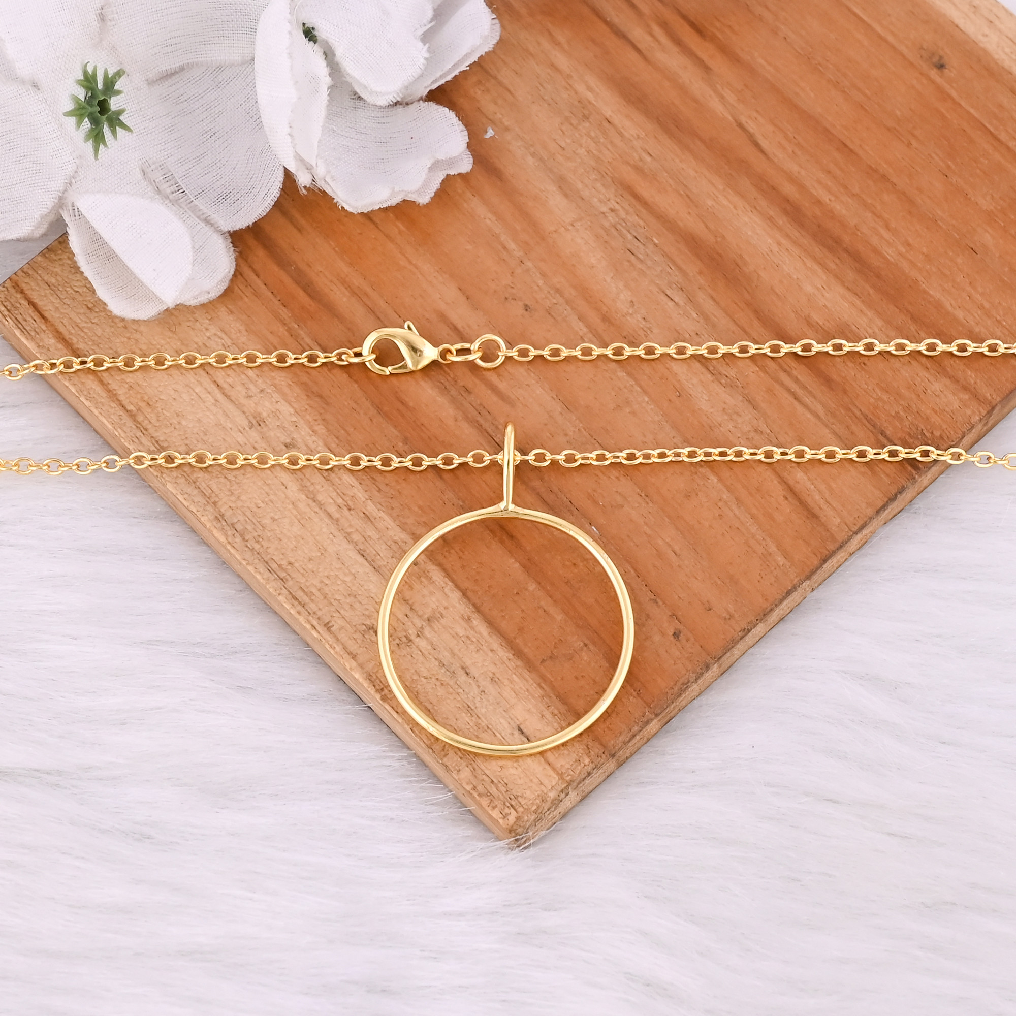 Brass Yellow Gold Plated 25 pcs Wholesale Lot Handmade Designer Round Necklace Jewelry Women Brass Jewelry