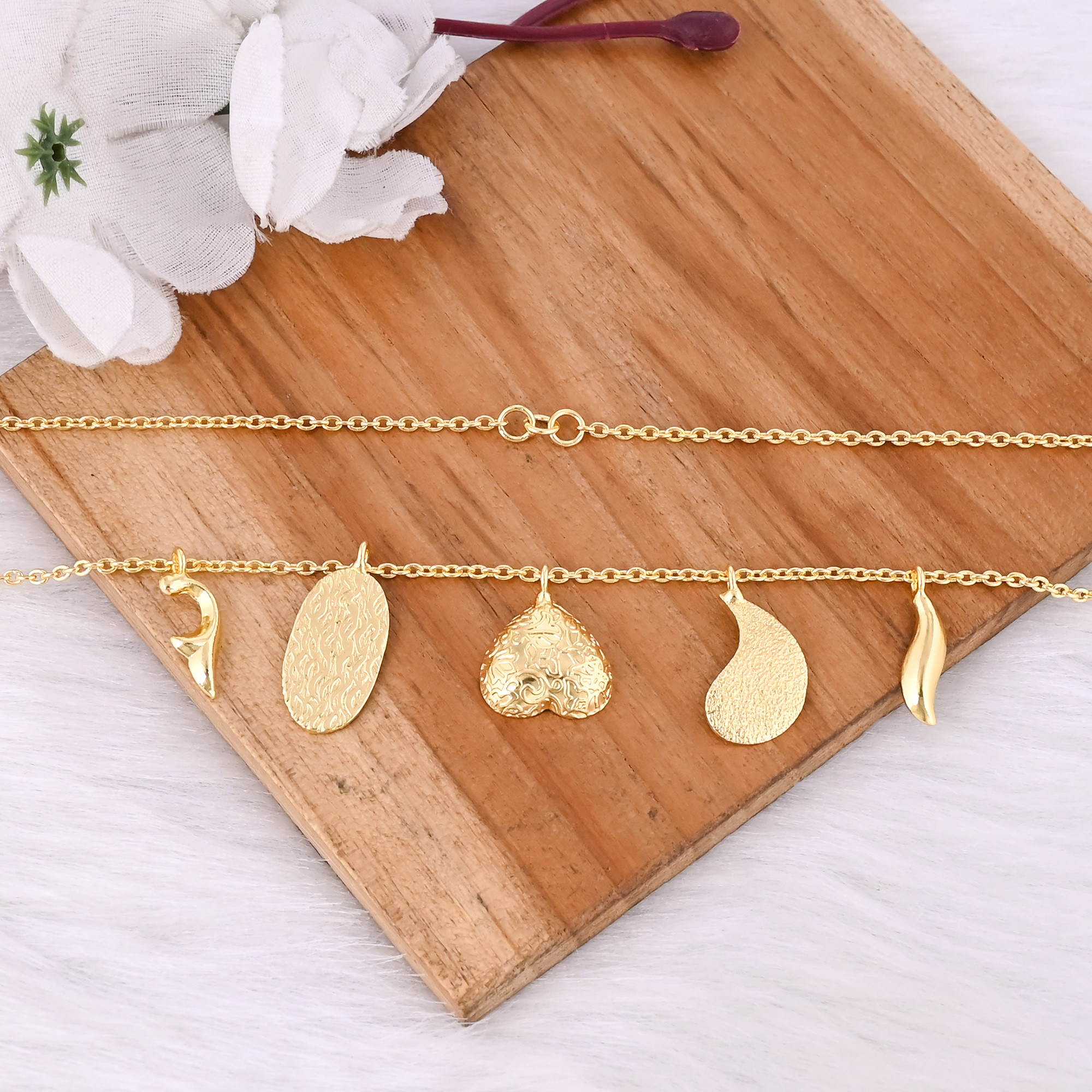 Gorgeous Brass Yellow Gold Plated 25 pcs Wholesale Lot Handmade Designer Unique Necklace Jewelry Fashion Jewelry