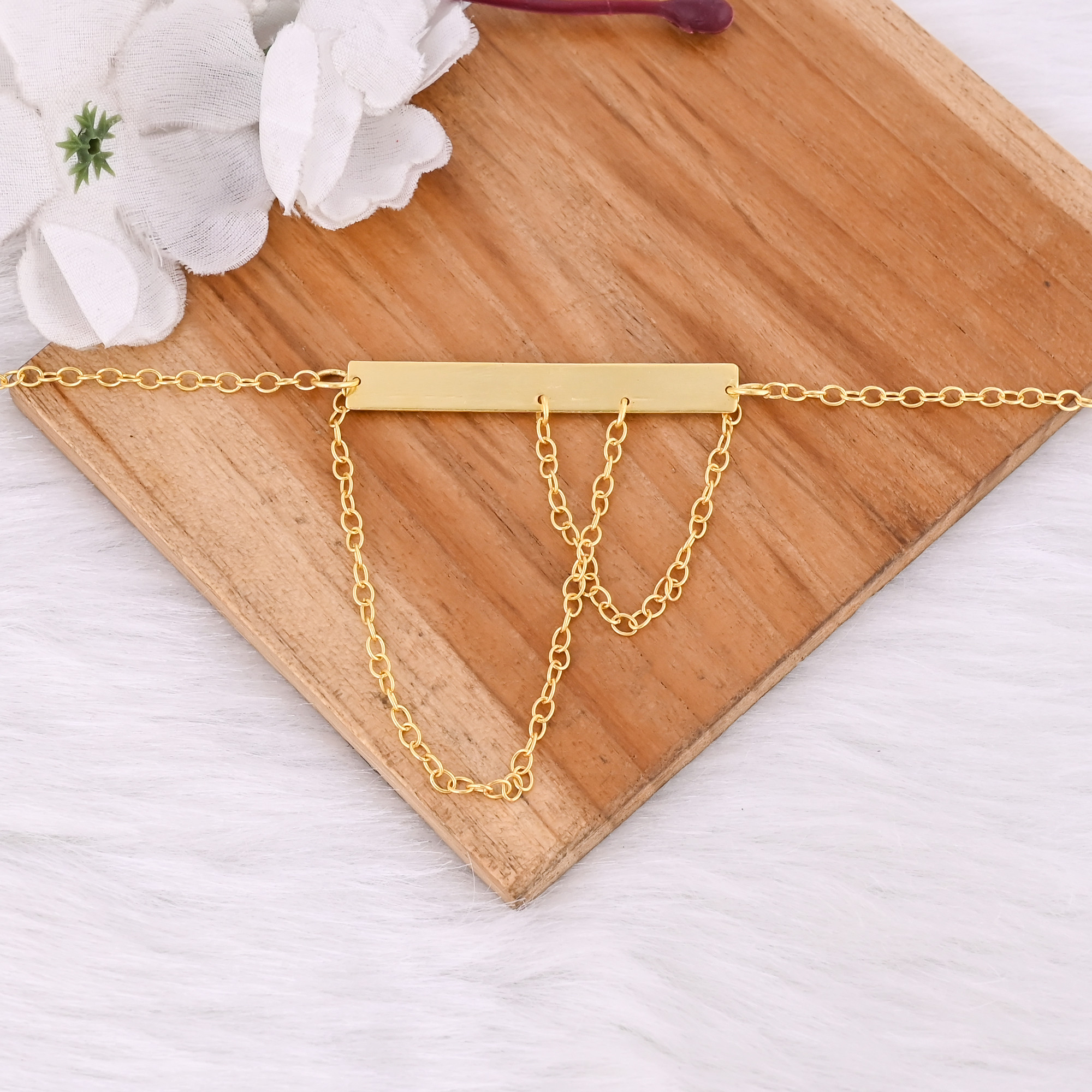 Brass Yellow Gold Plated 25 pcs Wholesale Lot Handmade Designer Chain Necklace Jewelry Brass Unique Jewelry