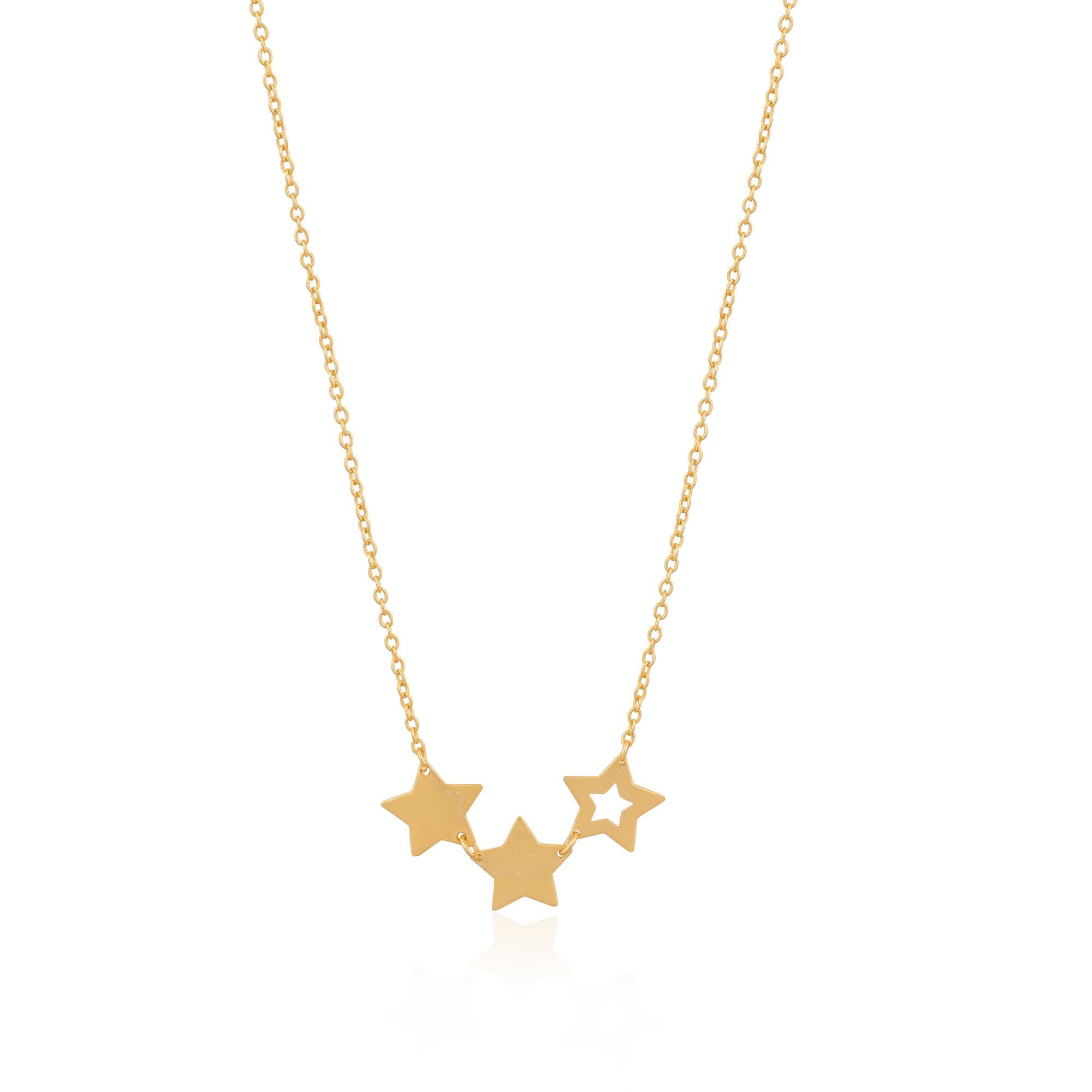 Gorgeous Brass Yellow Gold Plated 25 pcs Wholesale Lot Handmade Designer Star Necklace Jewelry Fashion Jewelry