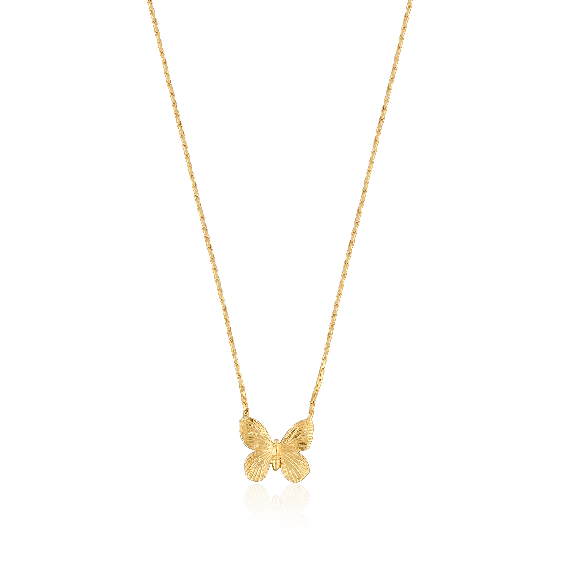 25 pcs Wholesale Lot Brass Yellow Gold Plated Handmade Designer Butterfly Necklace Jewelry Women Charm Jewelry