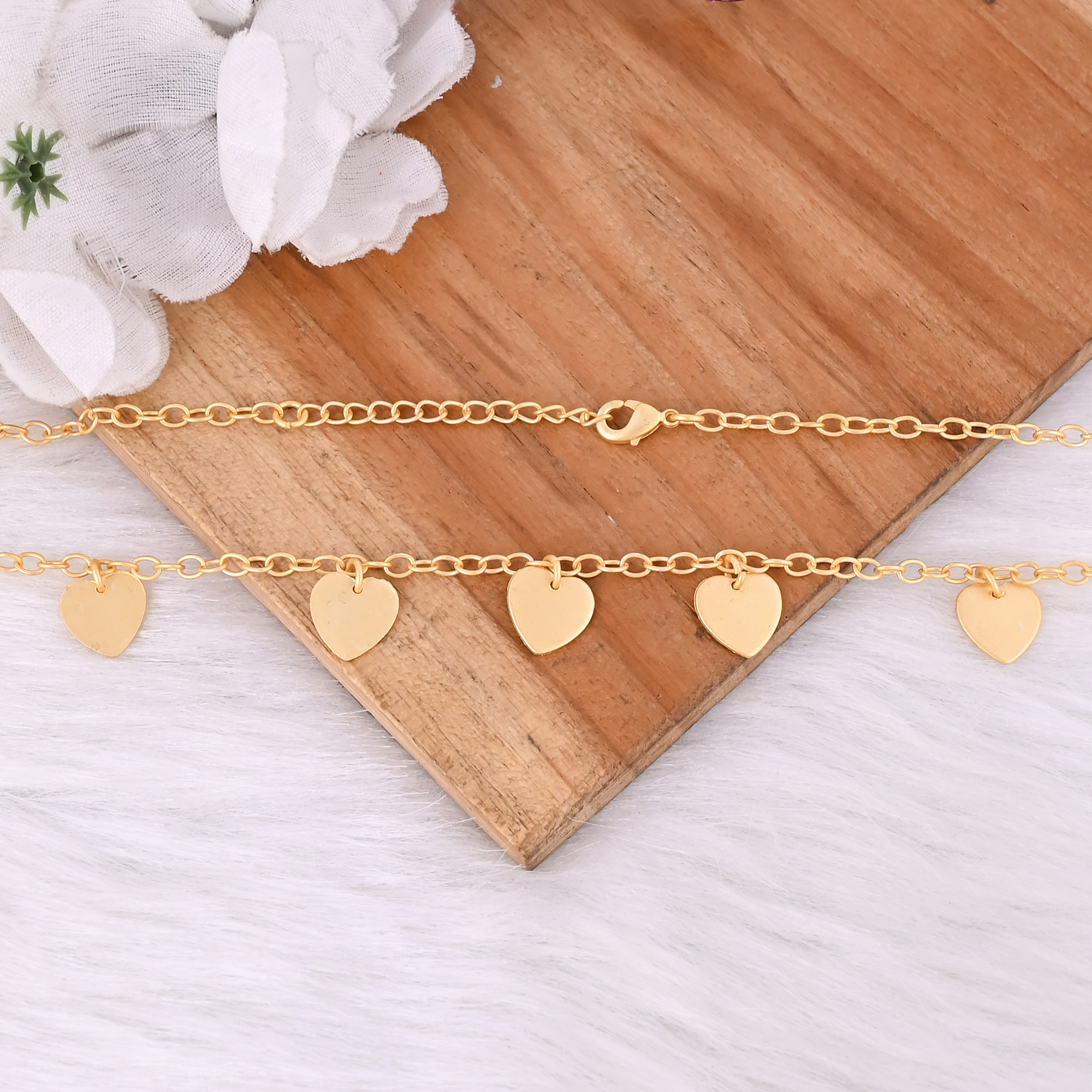 Brass Yellow Gold Plated 25 pcs Wholesale Lot Handmade Designer Heart Necklace Jewelry Women Fashion Jewelry