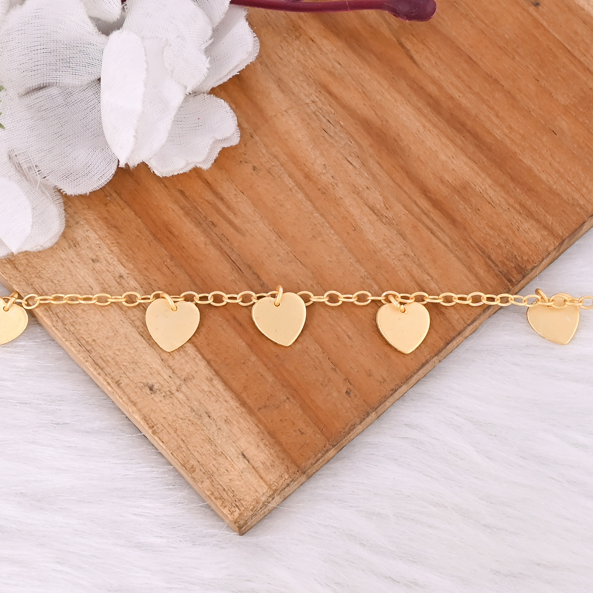 Brass Yellow Gold Plated 25 pcs Wholesale Lot Handmade Designer Heart Necklace Jewelry Women Fashion Jewelry
