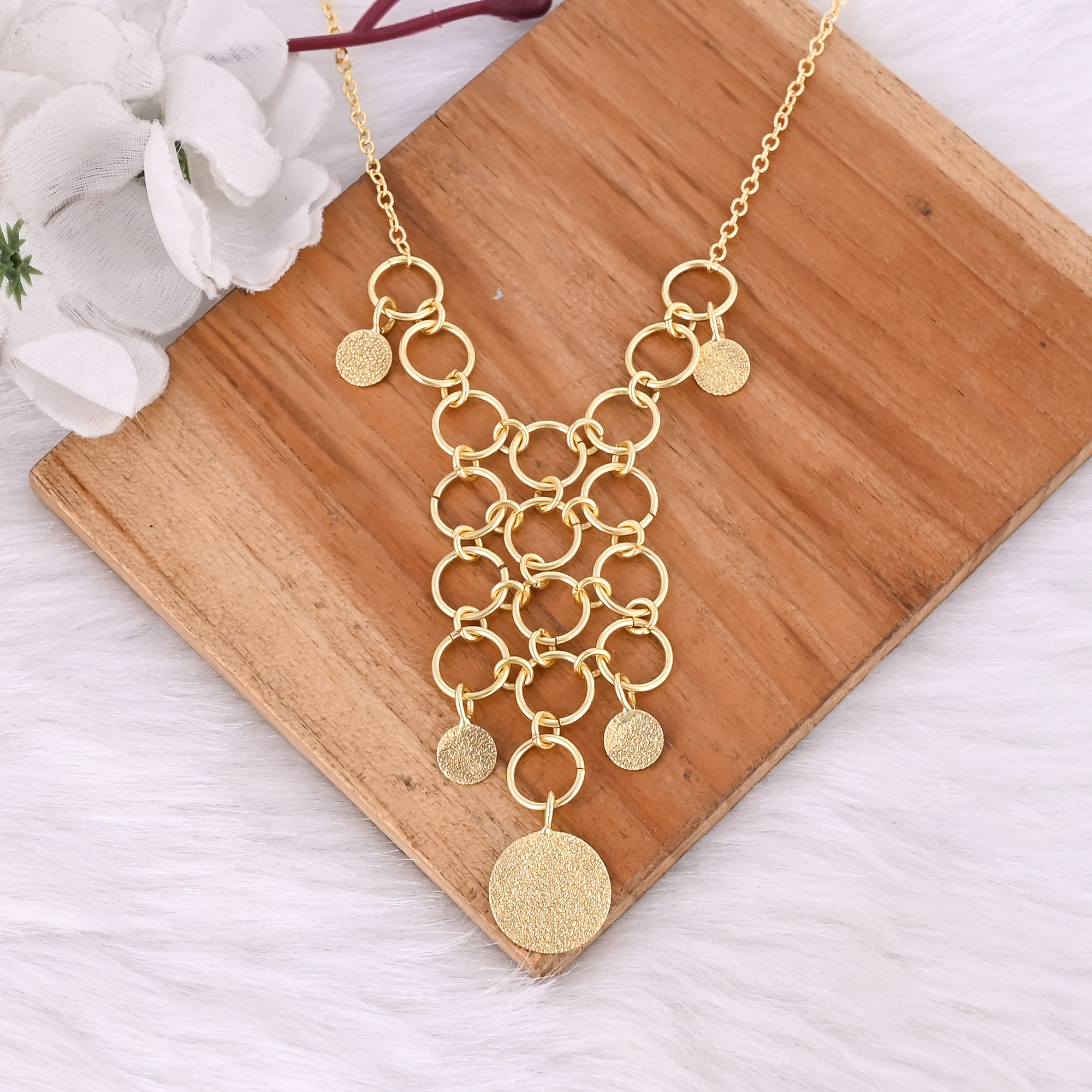 Gorgeous Brass Yellow Gold Plated 25 pcs Wholesale Lot Handmade Designer Unique Gift Dainty Necklace Jewelry Fashion Jewelry