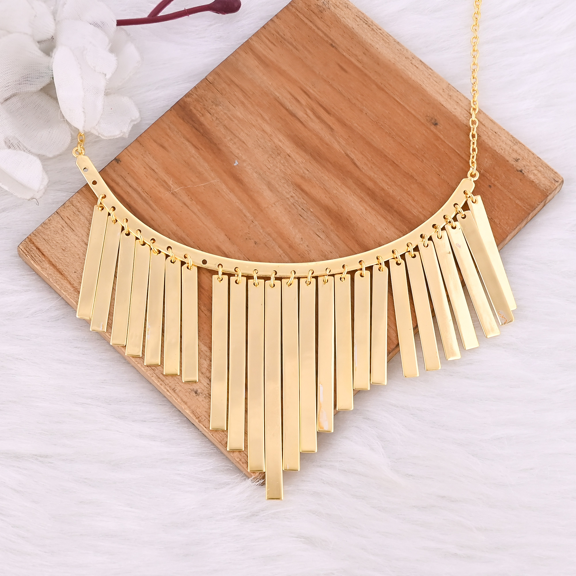 Brass Yellow Gold Plated 25 pcs Wholesale Lot Beautiful Design Handmade Designer Heavy Necklace Jewelry Brass Jewelry