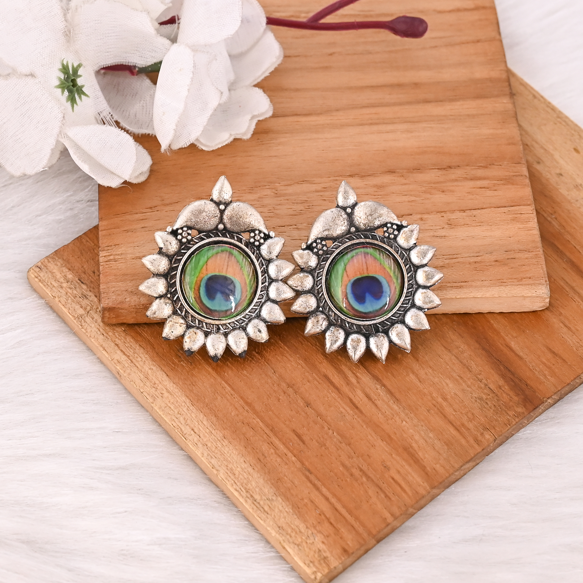 Handmade Jute Thread Necklace with Ring  Earring Set Boho Eco-Friendly Layered Statement Fashion Jewelry for Women