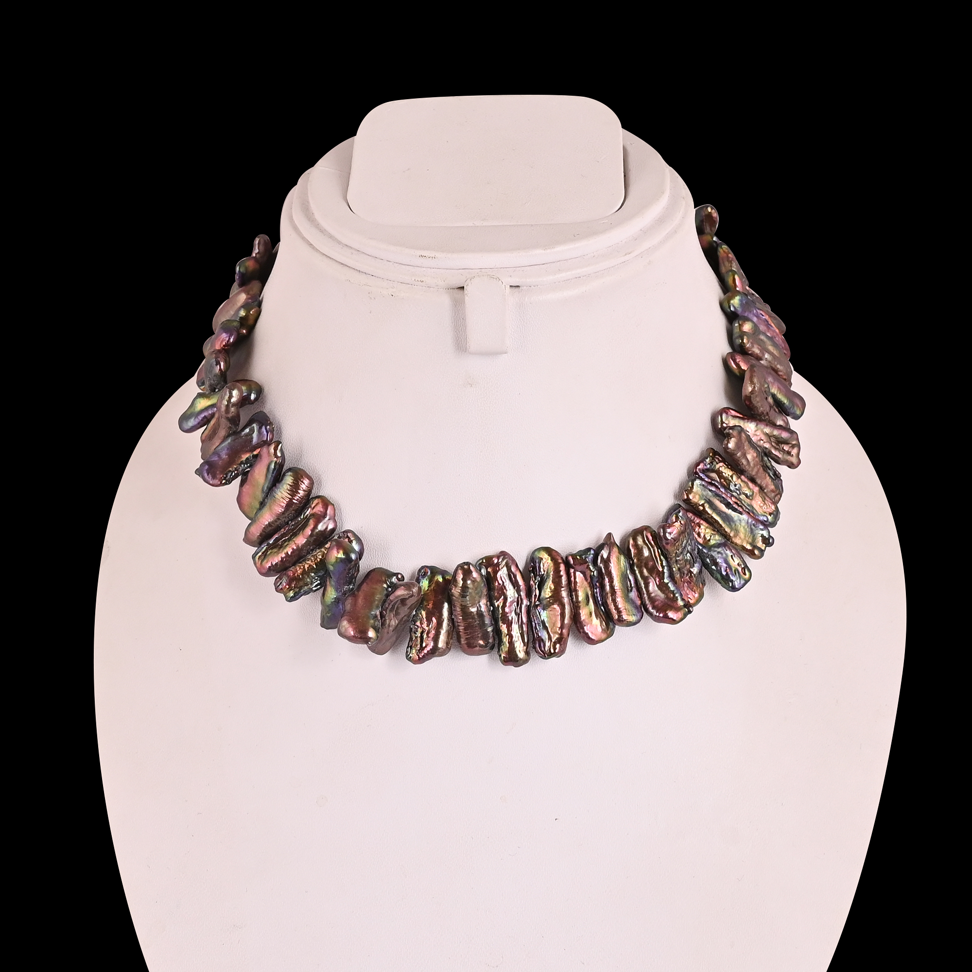 Natural Viva Pearl Beaded Choker Necklace