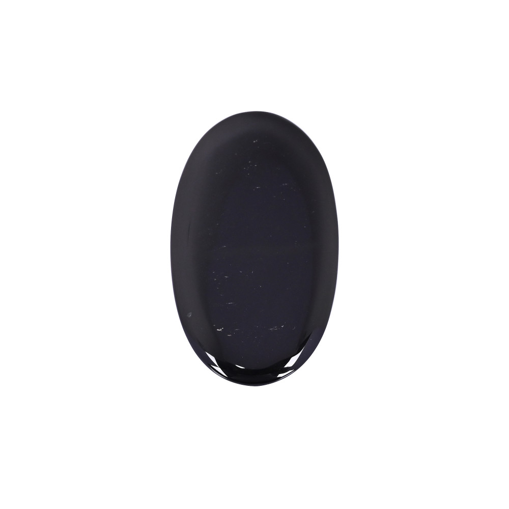 Image of Natural Black Onyx 50.0 Carat 53x30mm Oval Shape Loose Gemstone