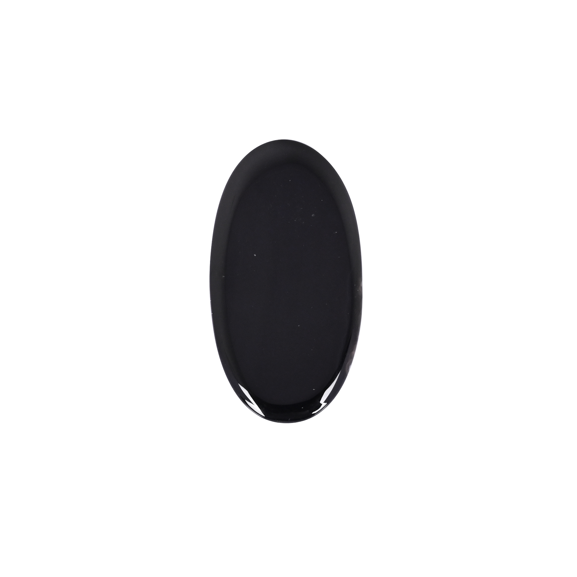Natural Black Onyx 370 Carat 40x21mm Oval Shape Loose Gemstone