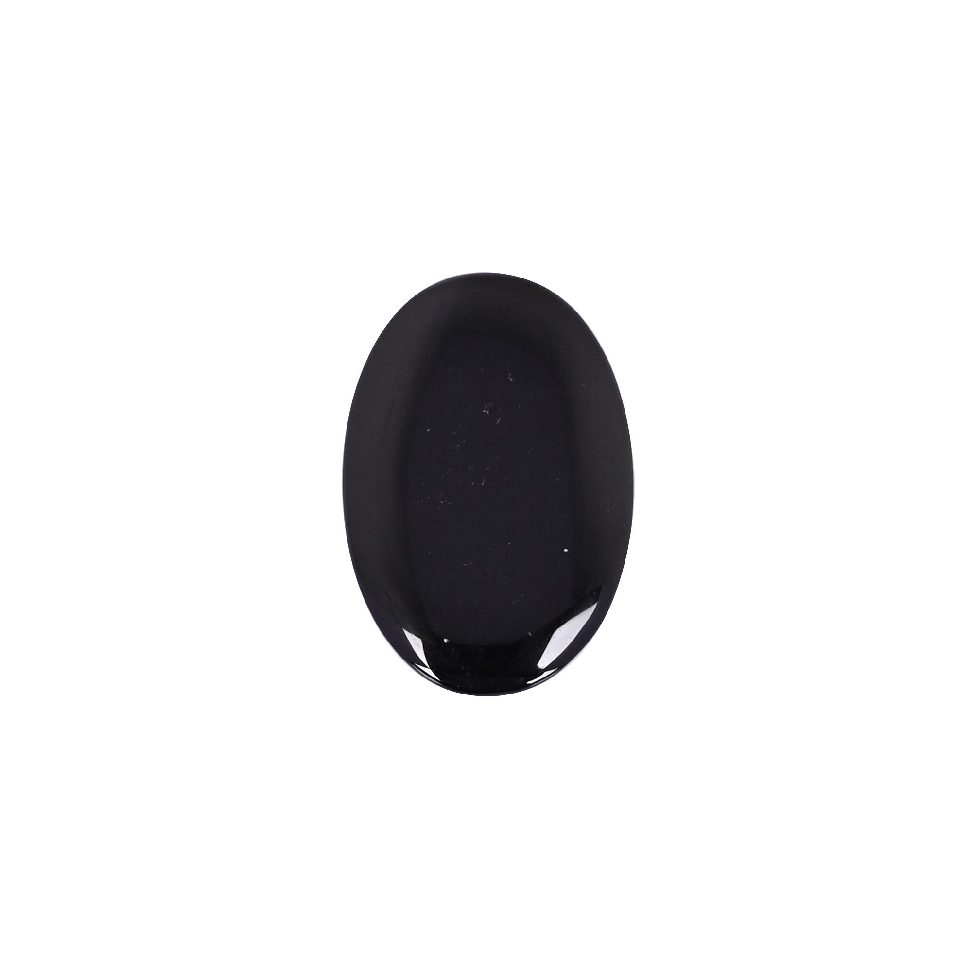 Natural Black Onyx 335 Carat 42x29mm Oval Shape Loose Gemstone