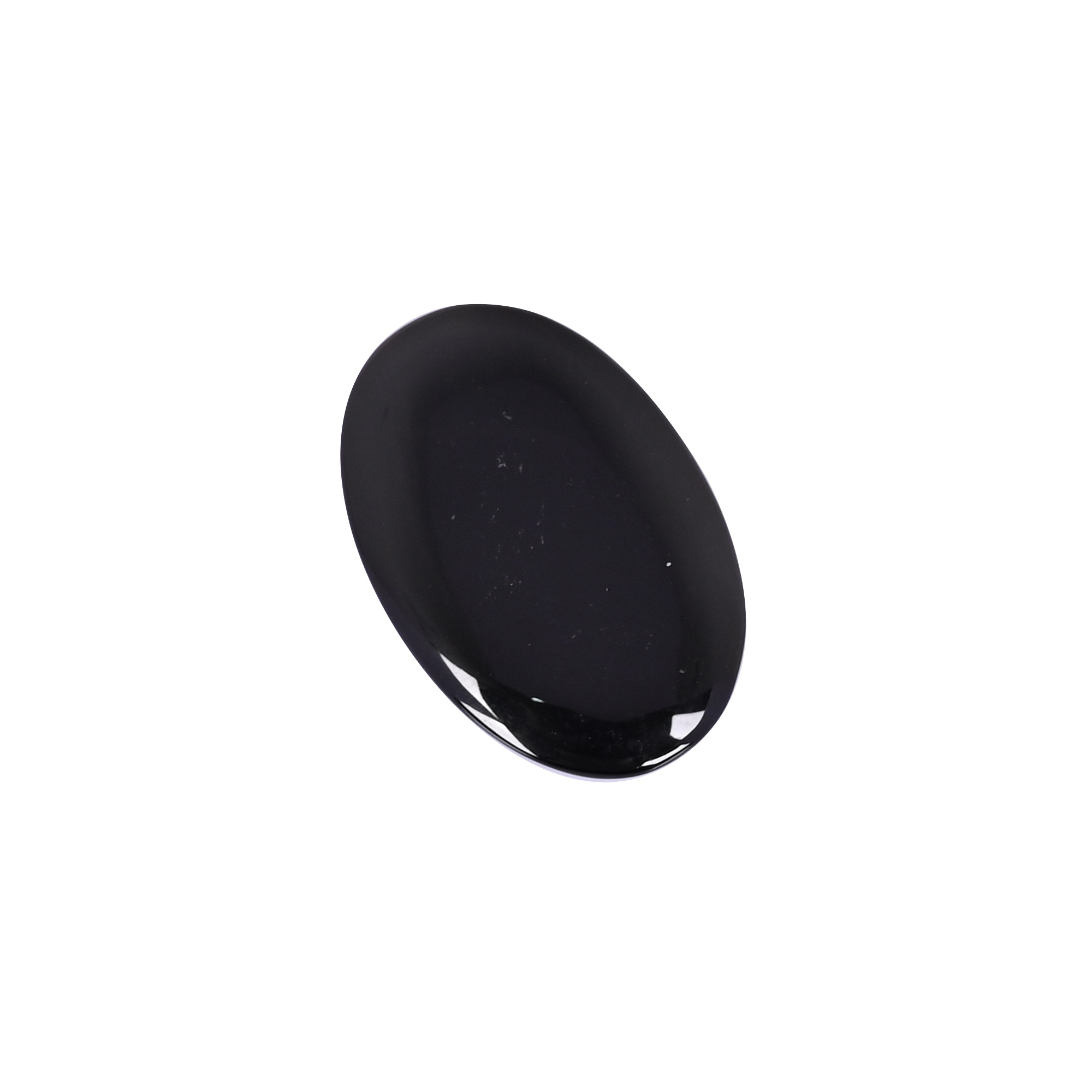 Natural Black Onyx 240 Carat 34x23mm Oval Shape Loose Gemstone