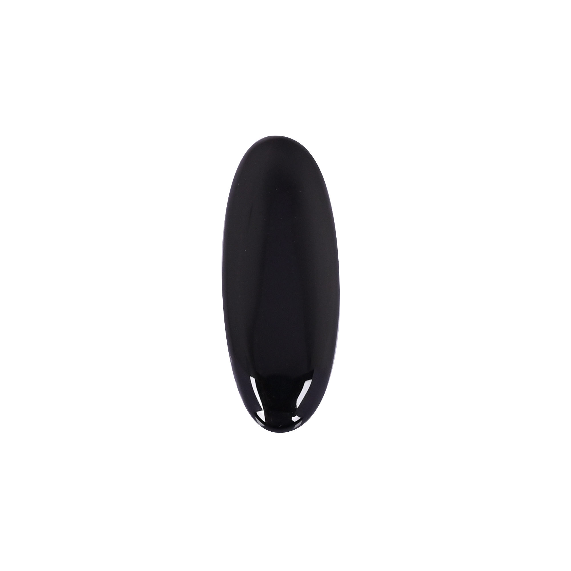 Natural Black Onyx 280 Carat 41x16mm Oval Shape Loose Gemstone