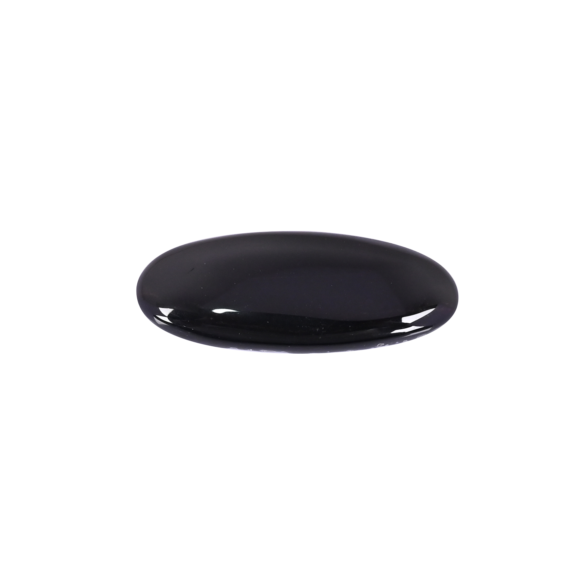 Natural Black Onyx 280 Carat 41x16mm Oval Shape Loose Gemstone