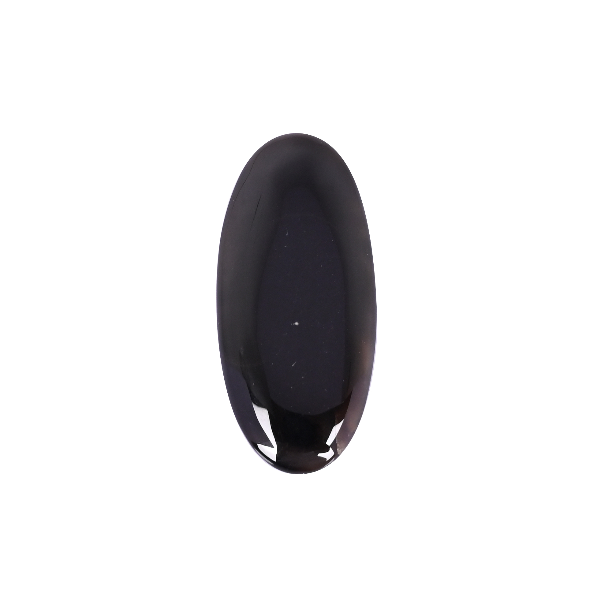Natural Black Onyx 565 Carat 53x24mm Oval Shape Loose Gemstone