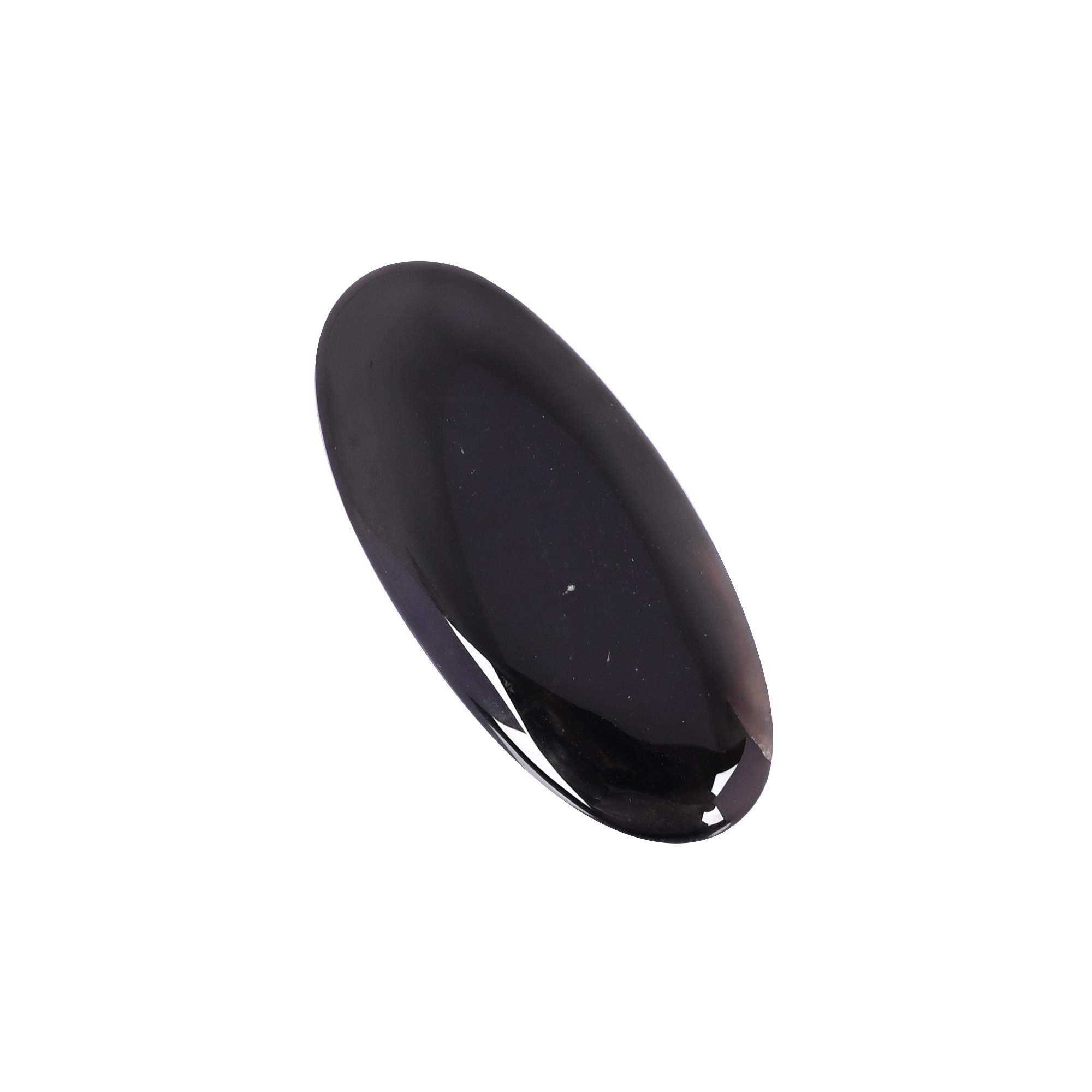 Natural Black Onyx 565 Carat 53x24mm Oval Shape Loose Gemstone