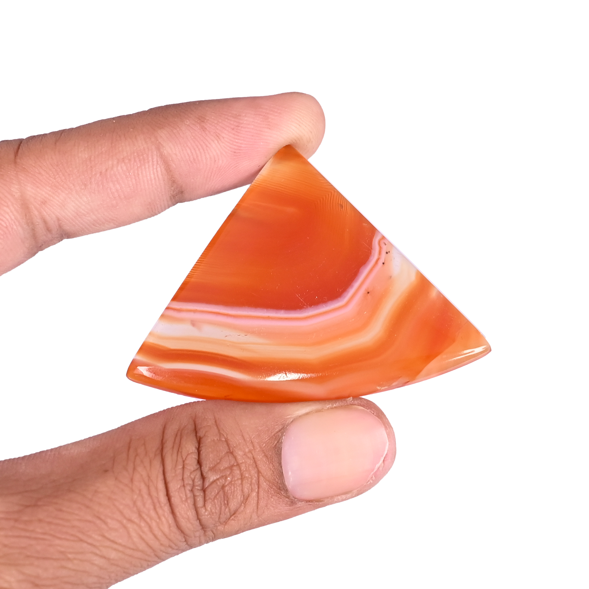 Natural Red Sard Onyx 614 Carat 42x40mm Fancy Shape Loose Gemstone