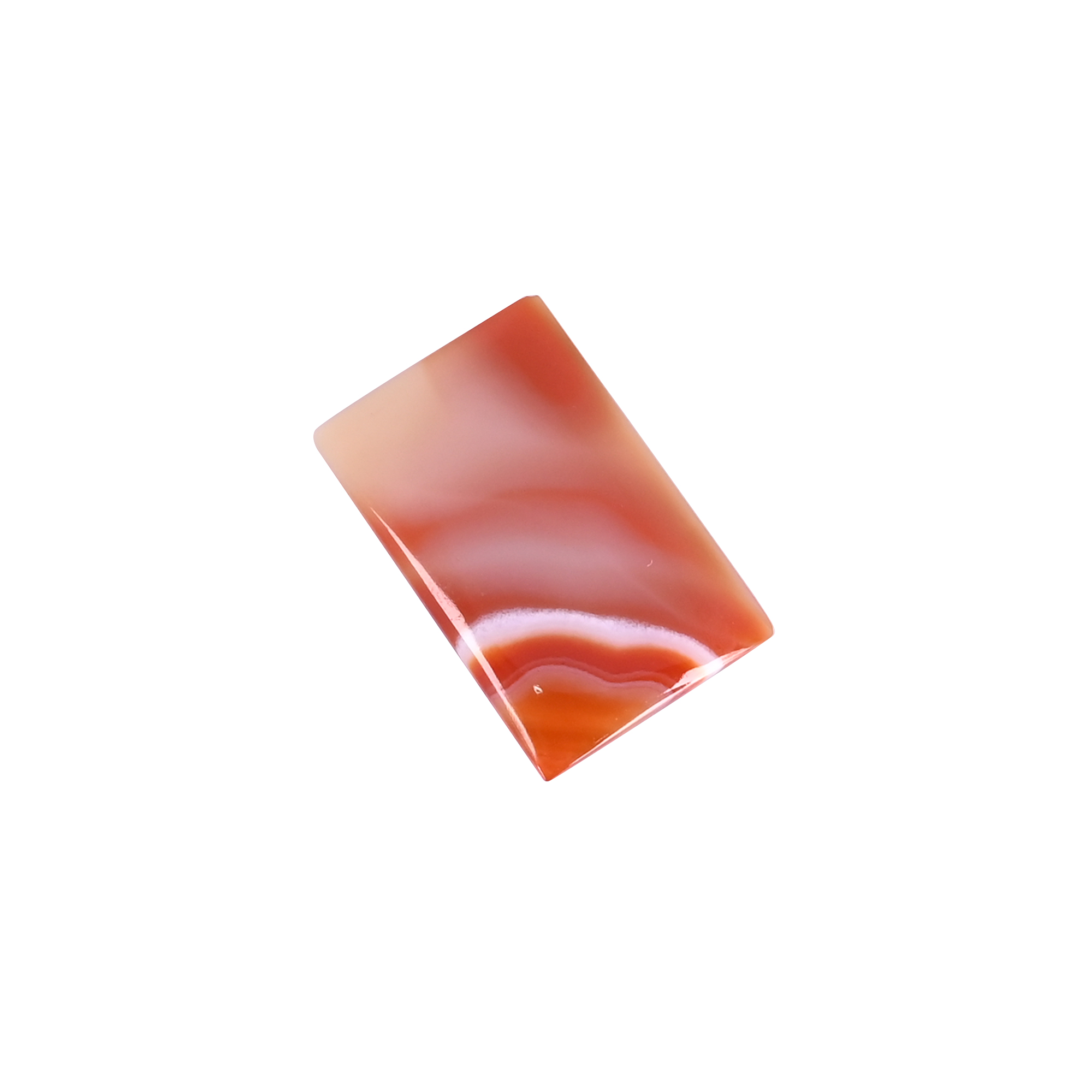 Natural Red Sard Onyx 215 Carat 31x20mm Rectangle Shape Loose Gemstone