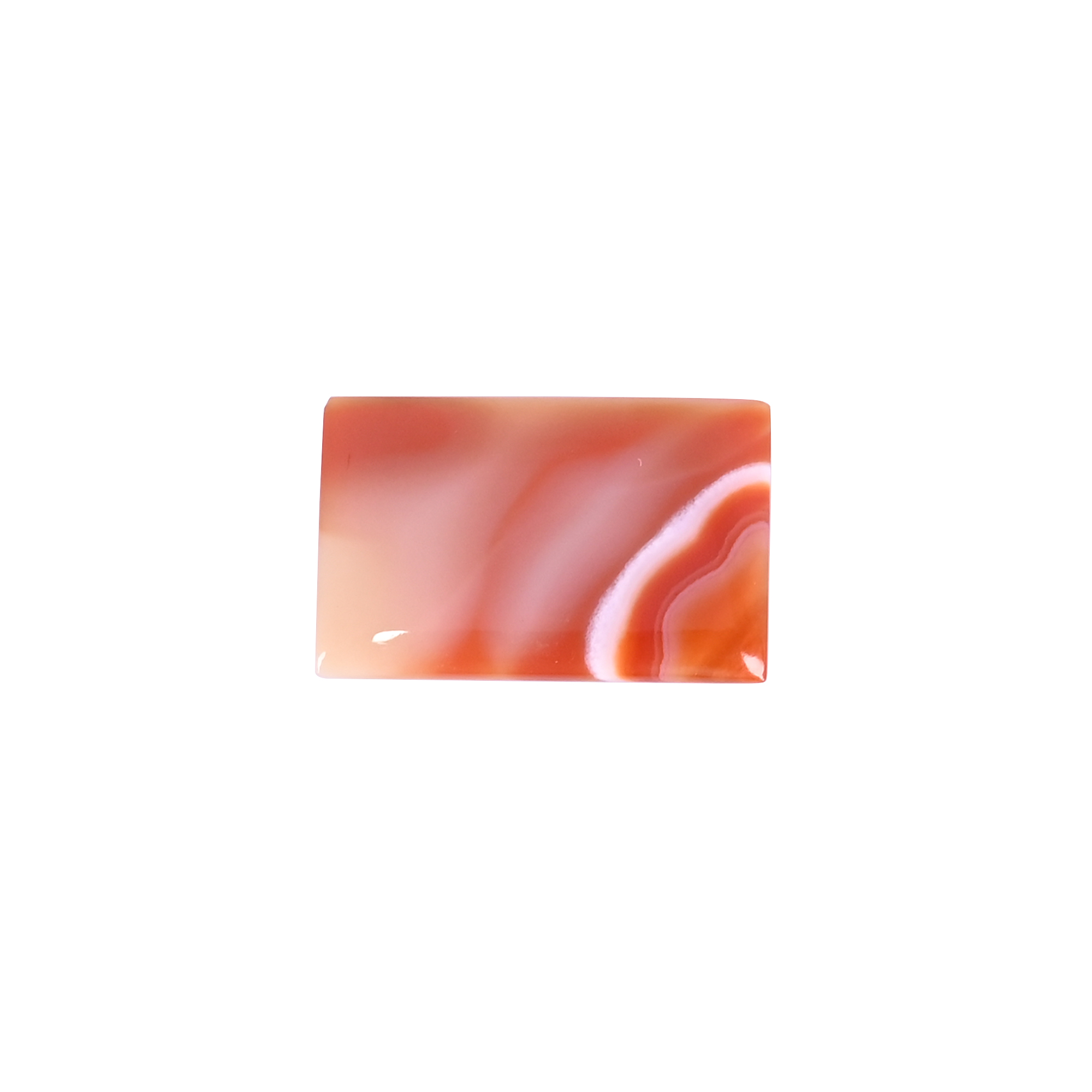 Natural Red Sard Onyx 215 Carat 31x20mm Rectangle Shape Loose Gemstone