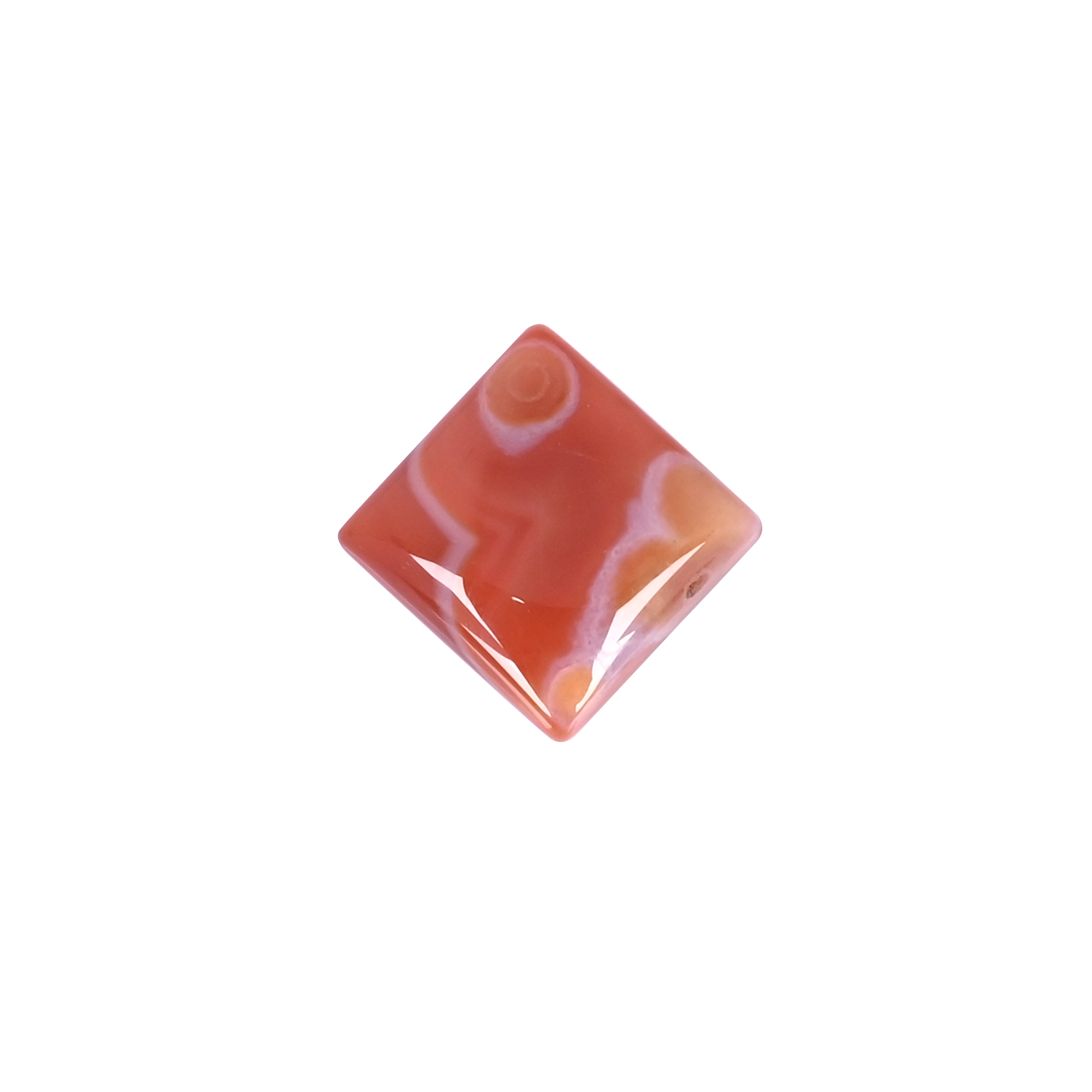 Natural Red Sard Onyx 294 Carat 20x20mm Square  Shape Loose Gemstone