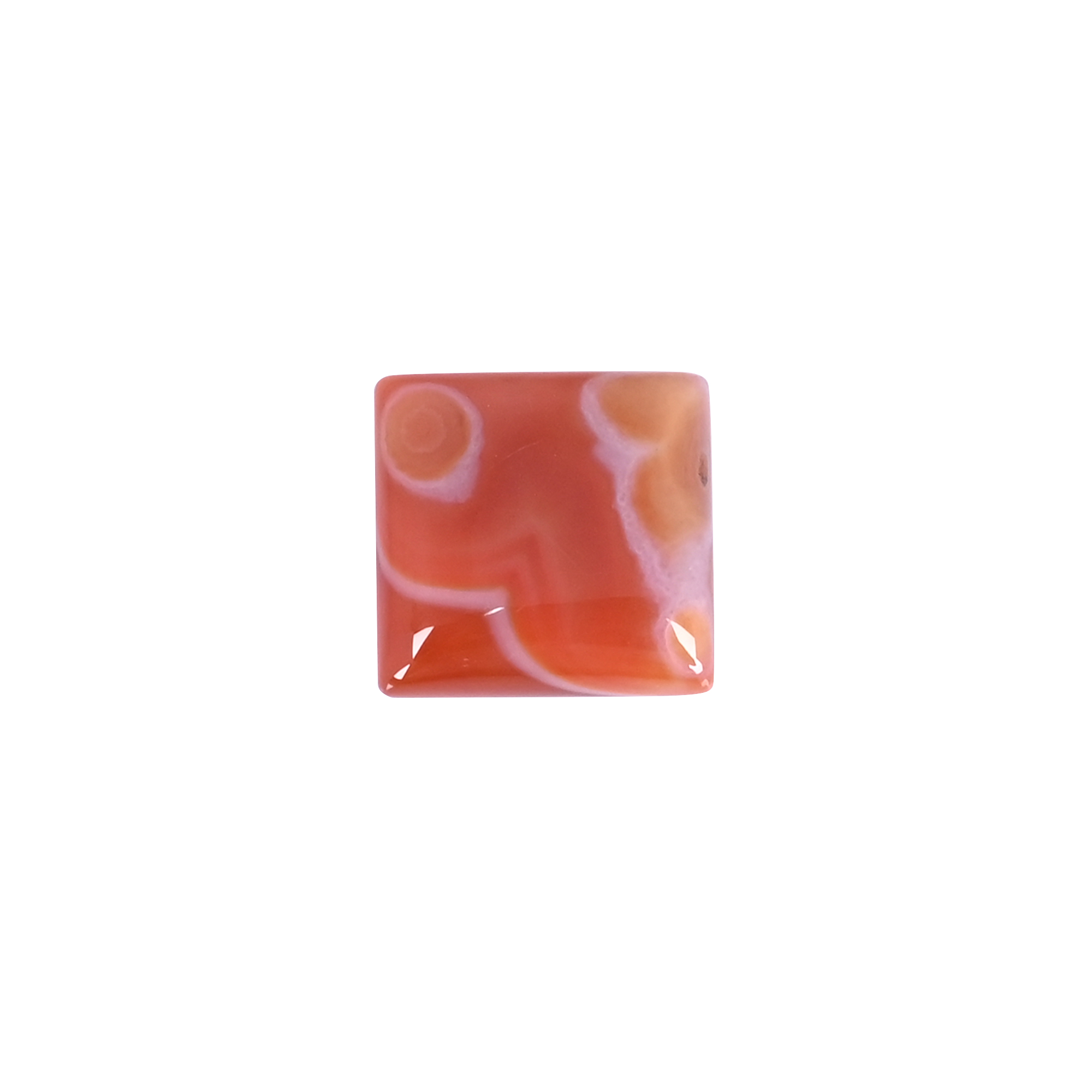 Natural Red Sard Onyx 294 Carat 20x20mm Square Shape Loose Gemstone